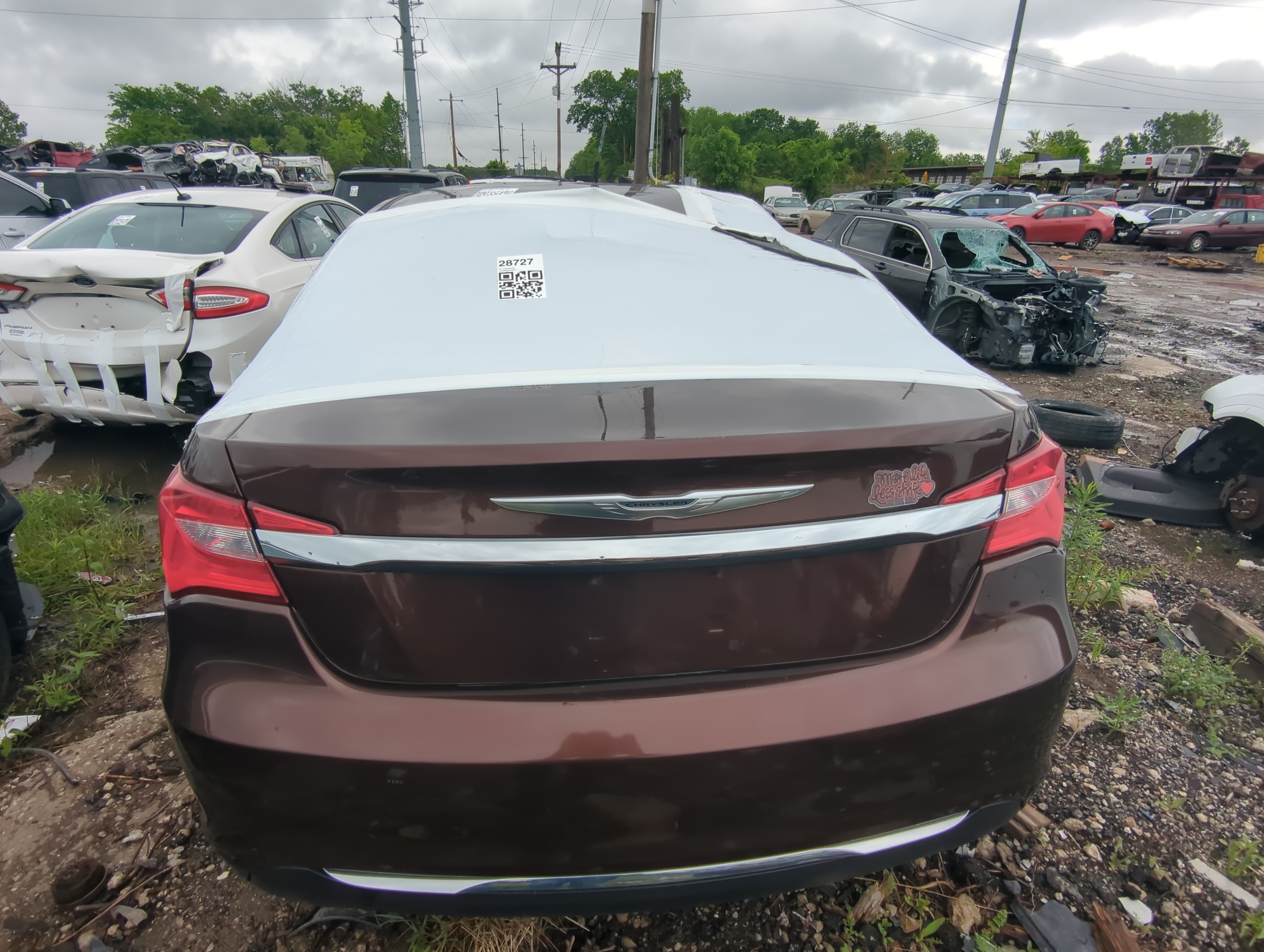 2011-2014 Chrysler 200 Trunk/decklid/hatch/tailgate Oem 1020735 - Oemusedautoparts1.com