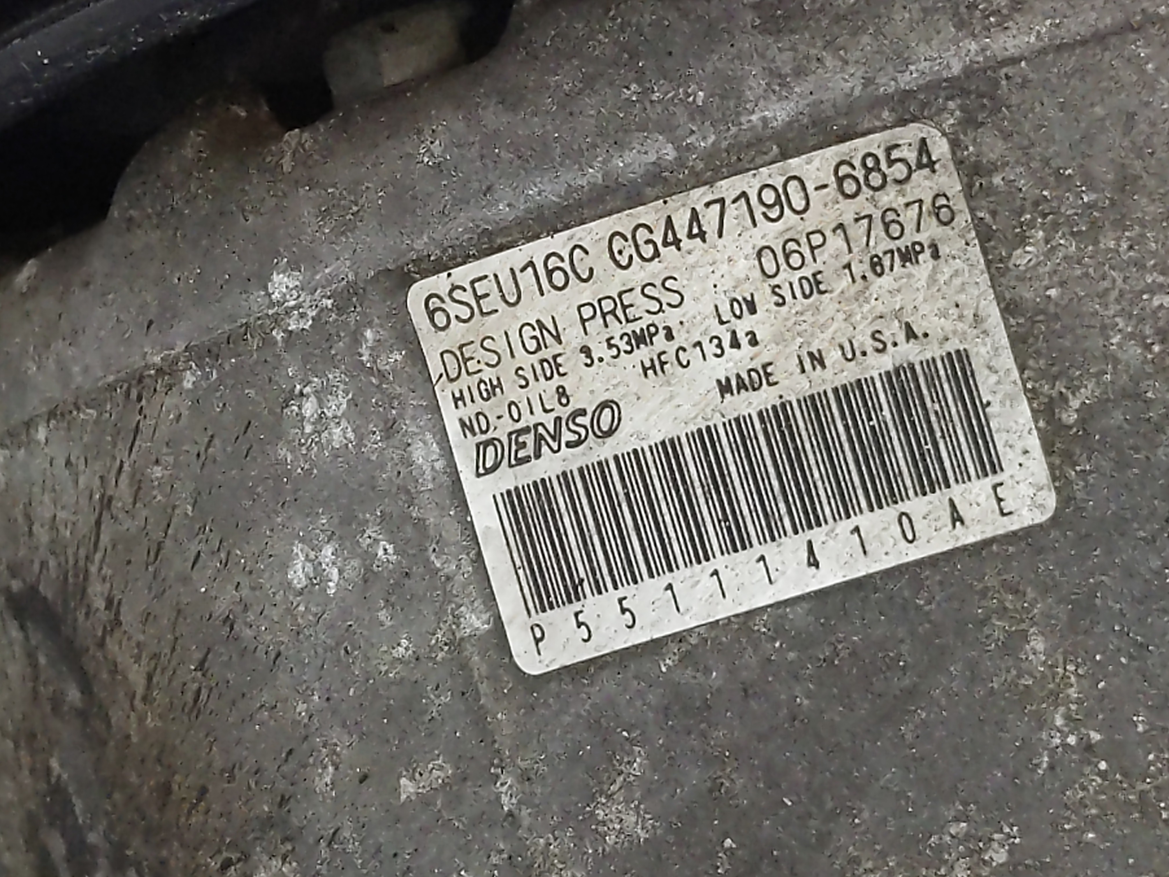 2011-2012 Chrysler 200 Air Conditioning A/c Ac Compressor Oem 1020868 - Oemusedautoparts1.com