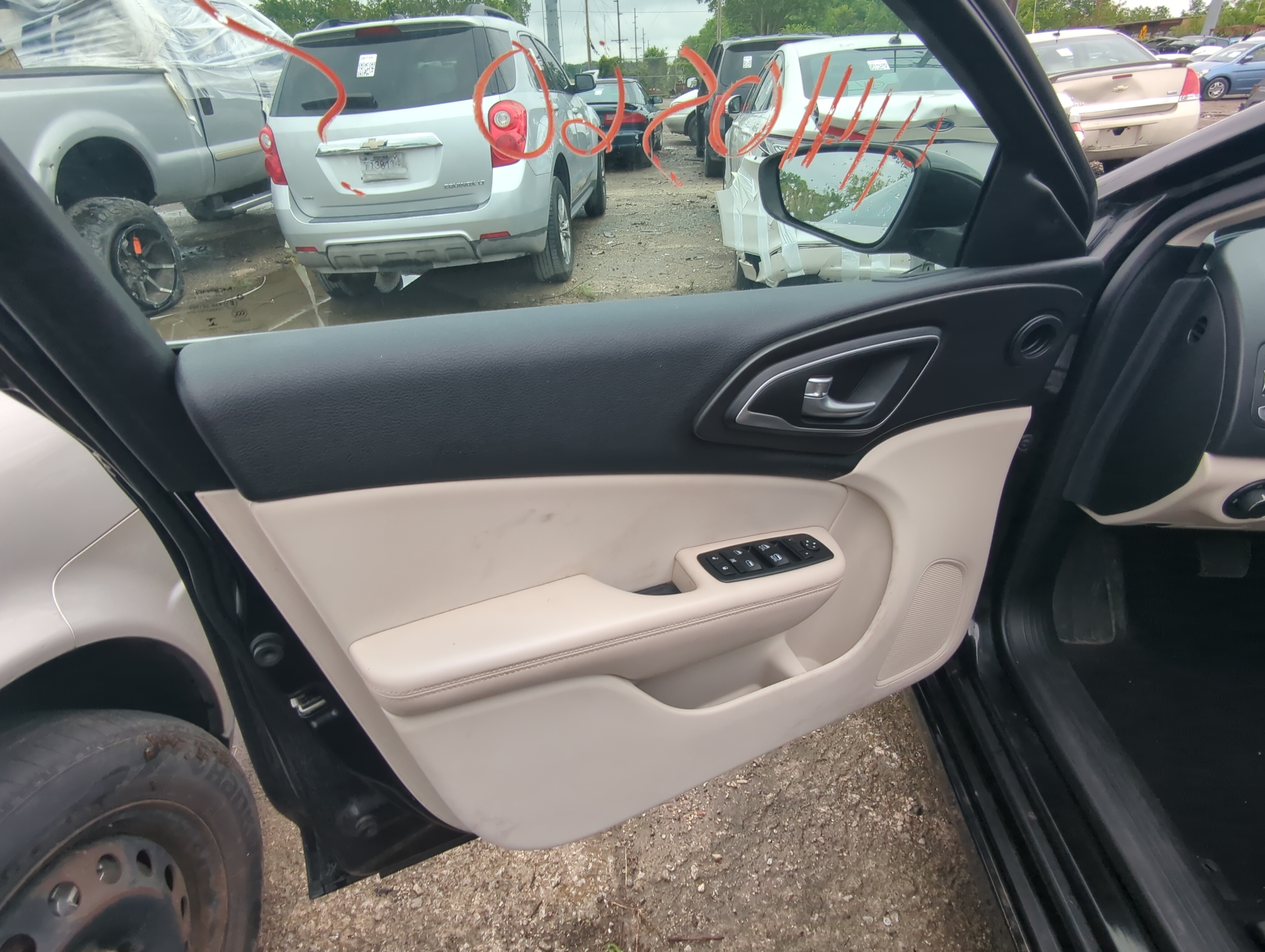 Picture of 2015 Chrysler 200 Front Left Driver Interior Door Panel Trim 1021061
