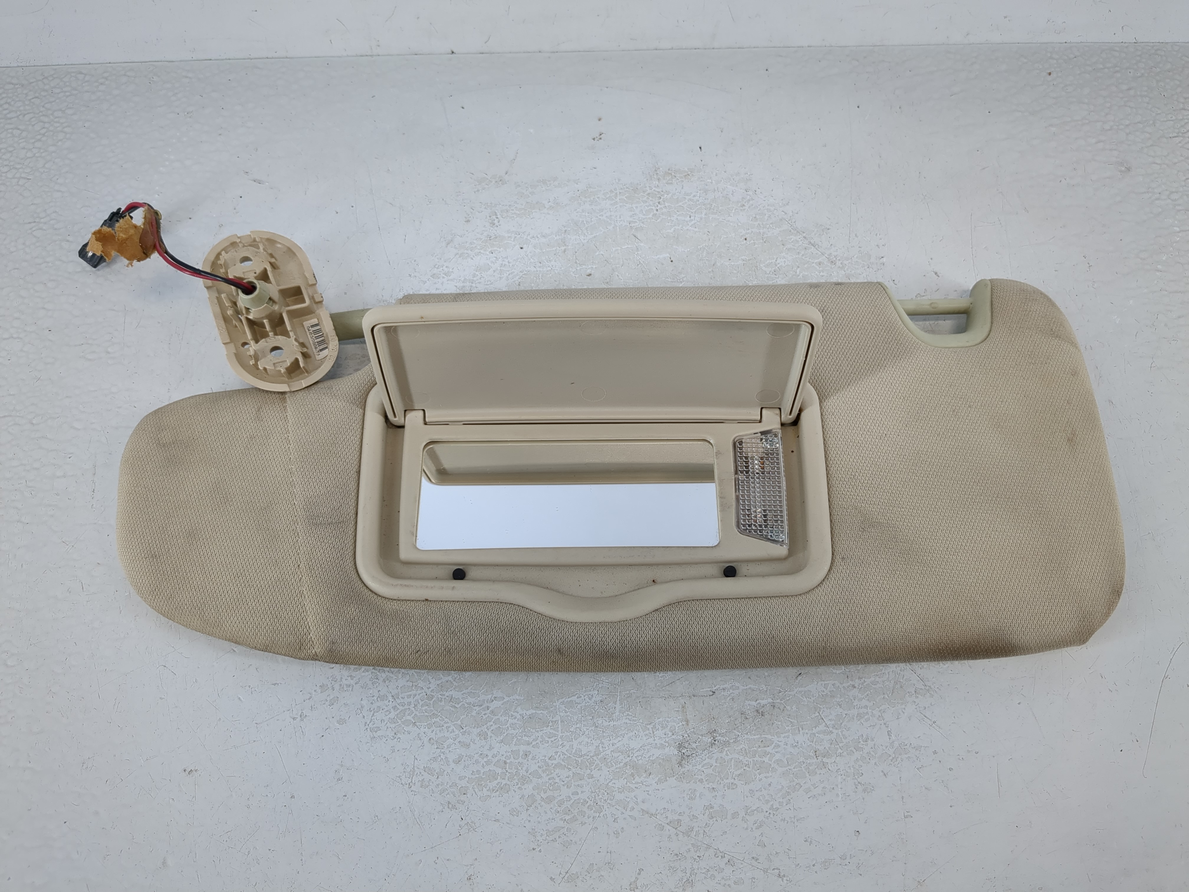Picture of 2007-2009 Lincoln Mkz Driver Sun Visor Mirror Left Sunvisor Light Tan 1024121