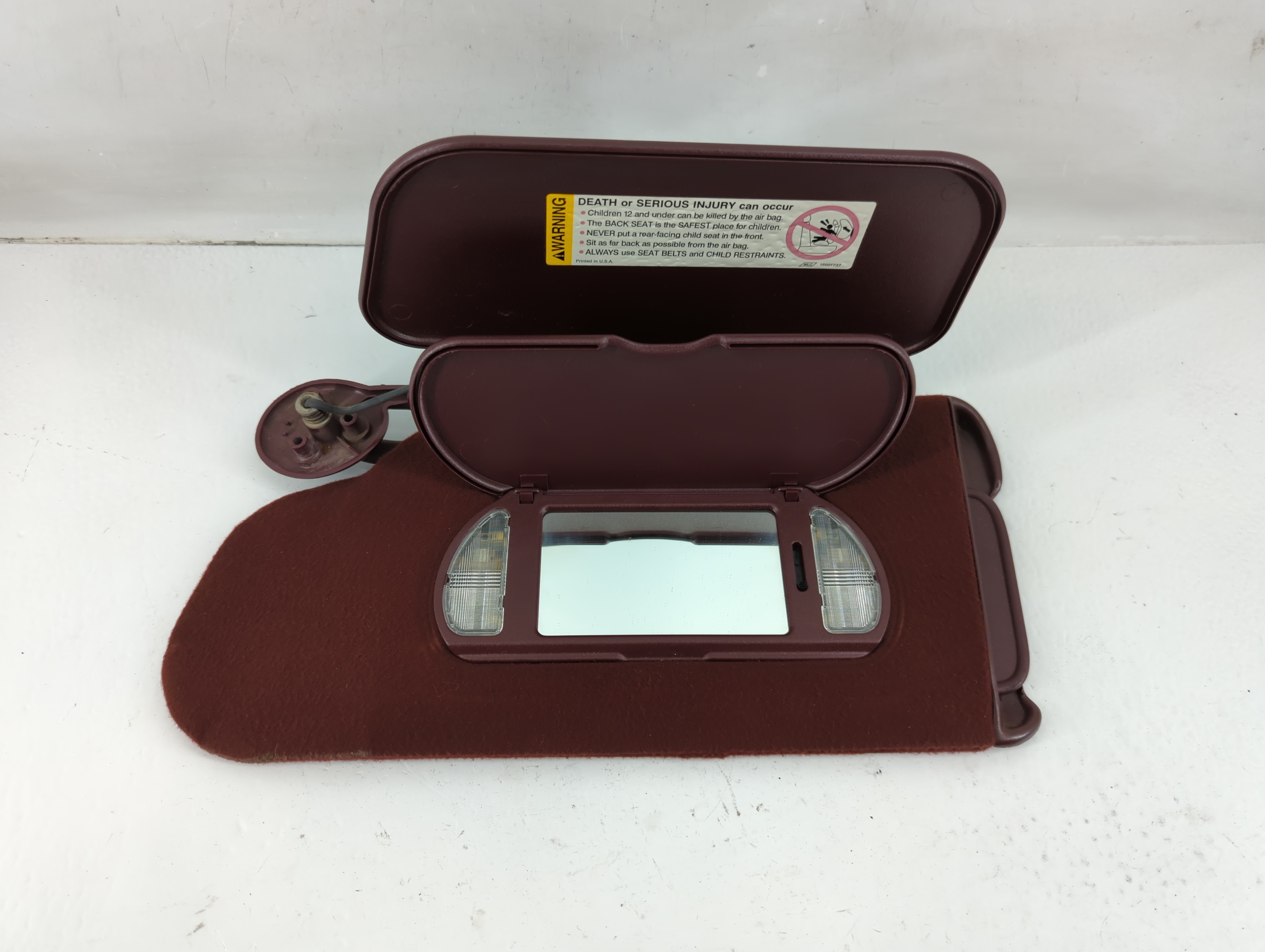 Picture of 2000-2005 Buick Lesabre Driver Sun Visor Mirror Left Sunvisor Red 1024138