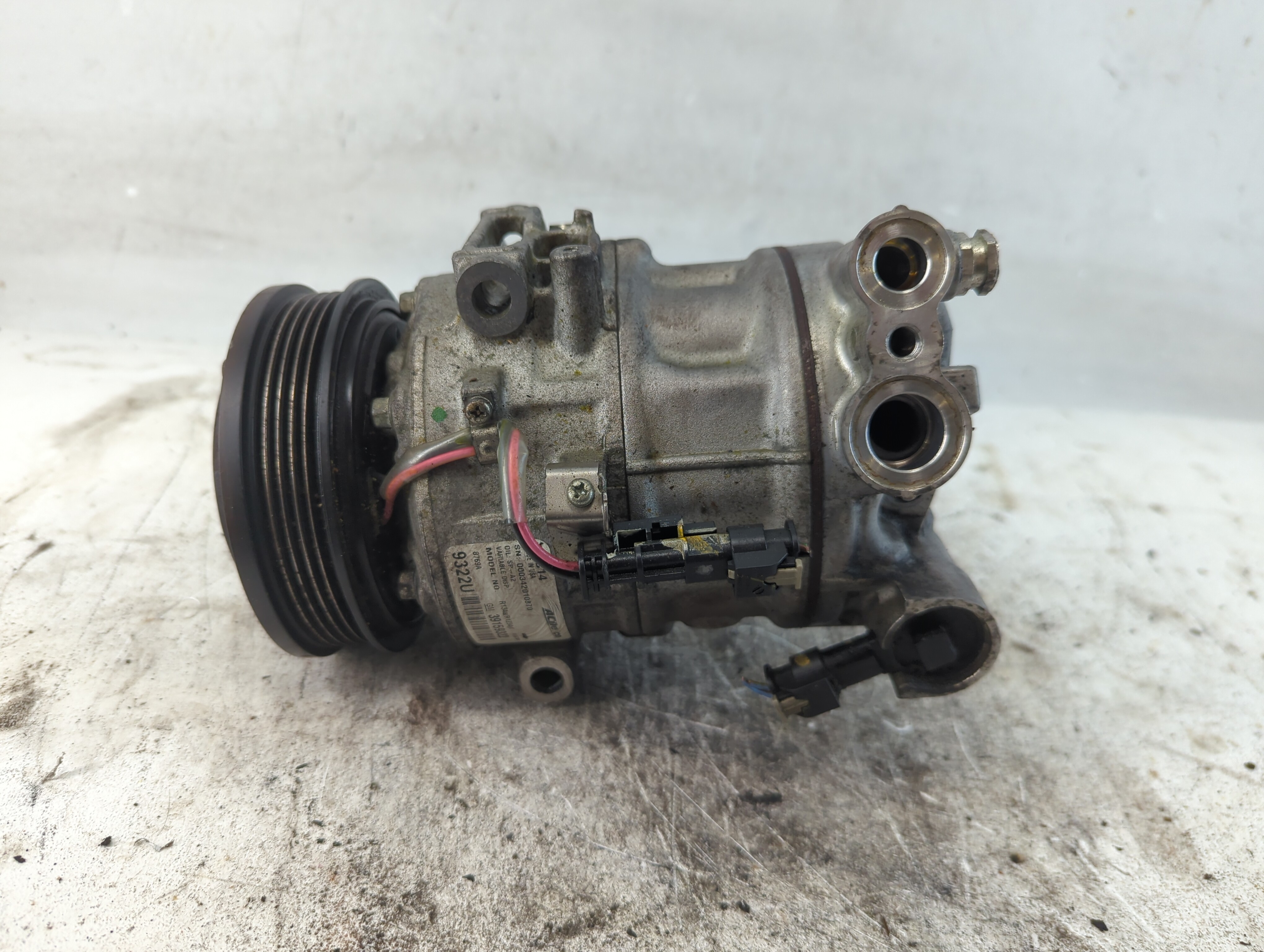2019-2019 Chevrolet Cruze Air Conditioning A/c Ac Compressor Oem 1034627 - Oemusedautoparts1.com