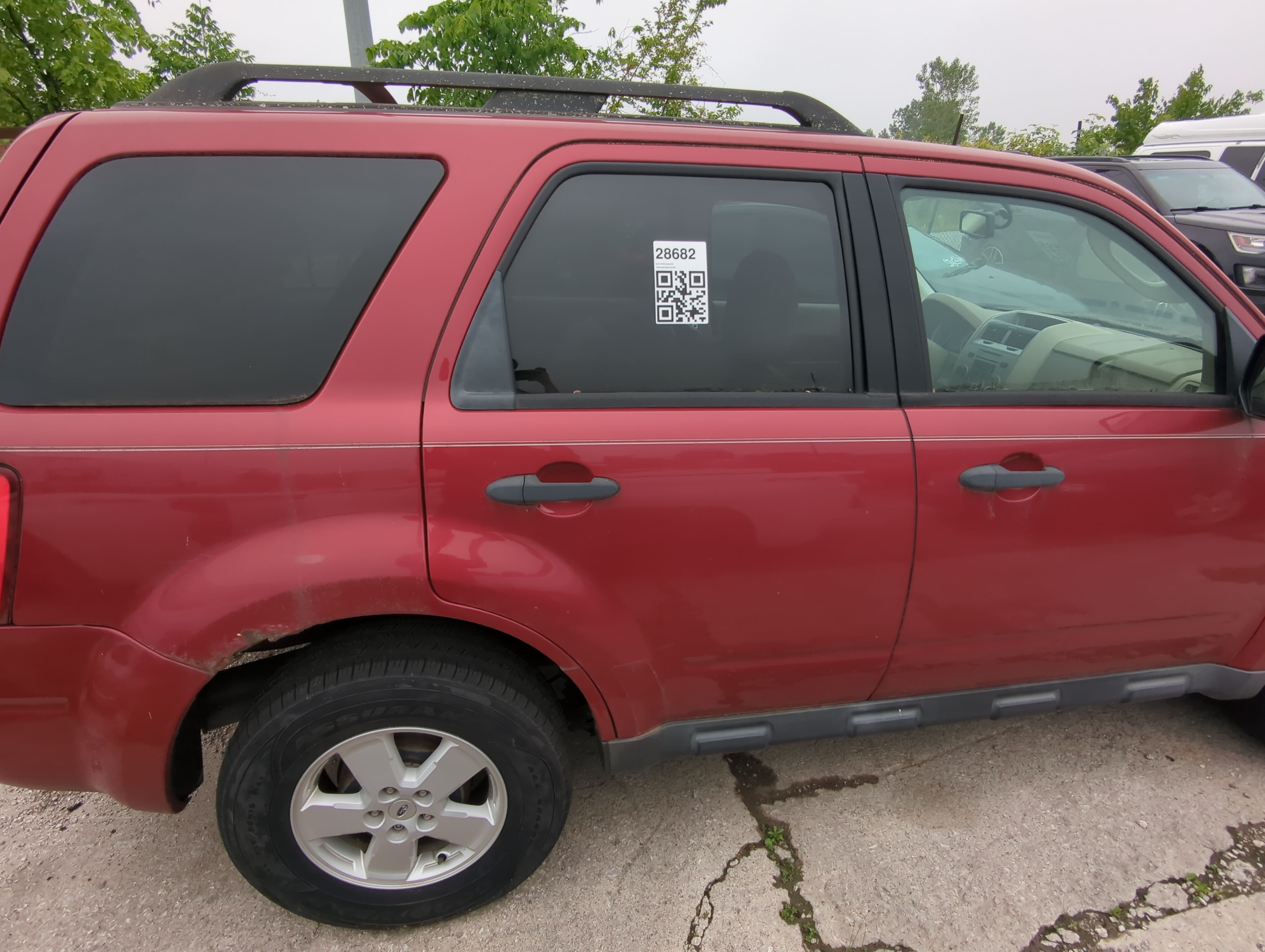 Picture of 2008-2012 Ford Escape Passenger Rear Door Oem 1034799