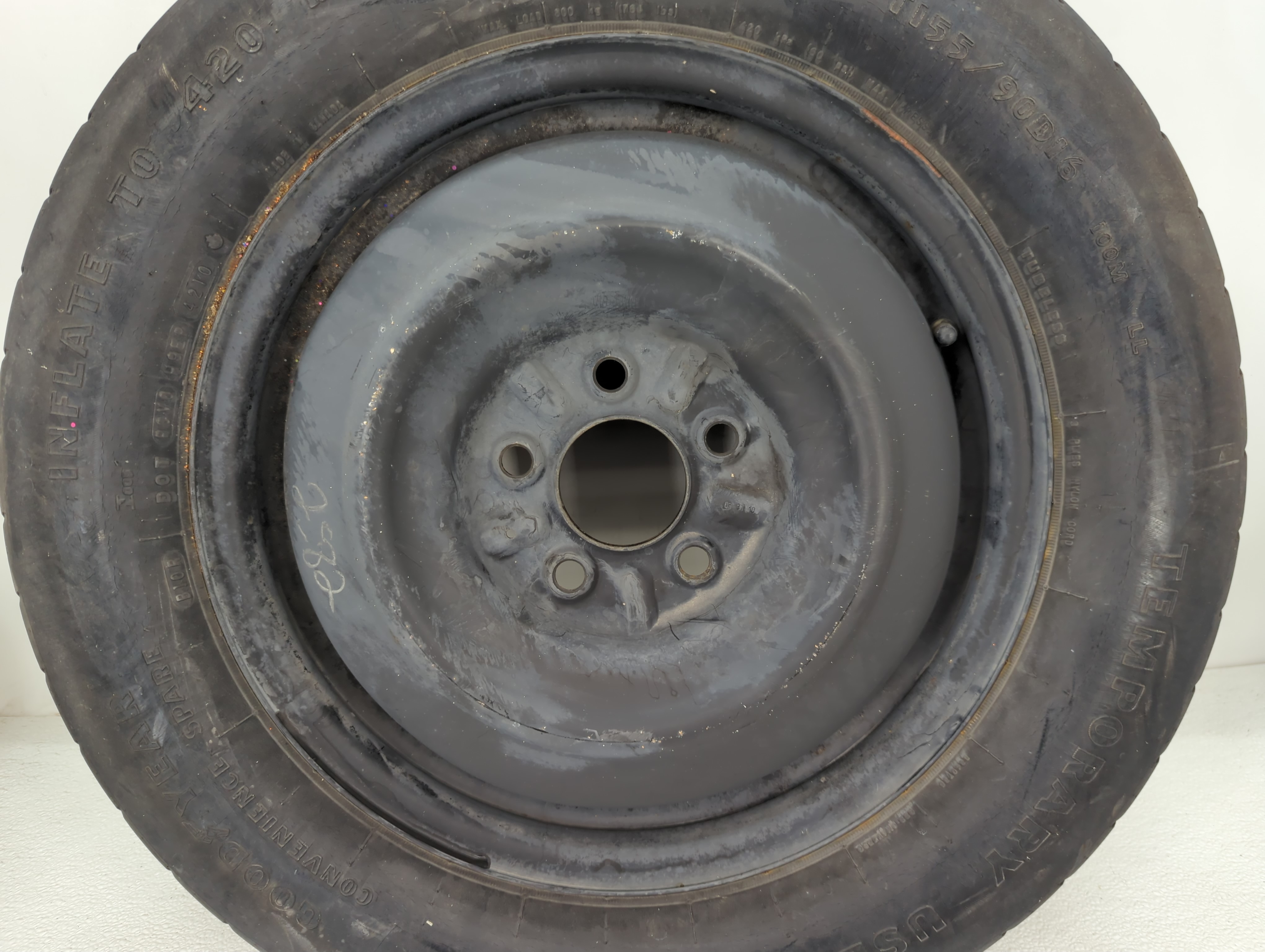 2010-2012 Dodge Caliber Spare Donut Tire Wheel Rim Oem 1034841 - Oemusedautoparts1.com