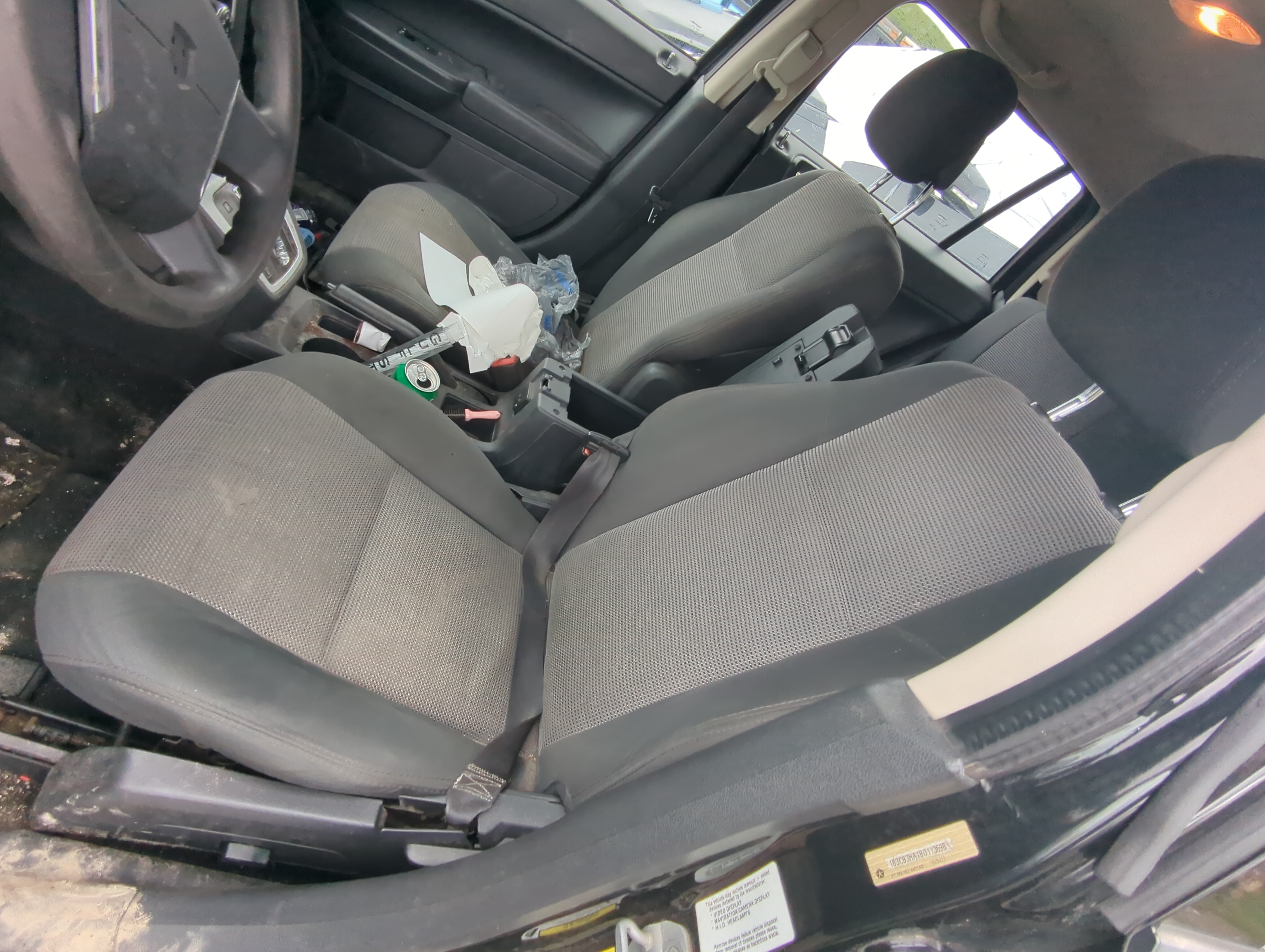 2009-2012 Dodge Caliber Driver Front Seat Oem Grey 1035030 - Oemusedautoparts1.com