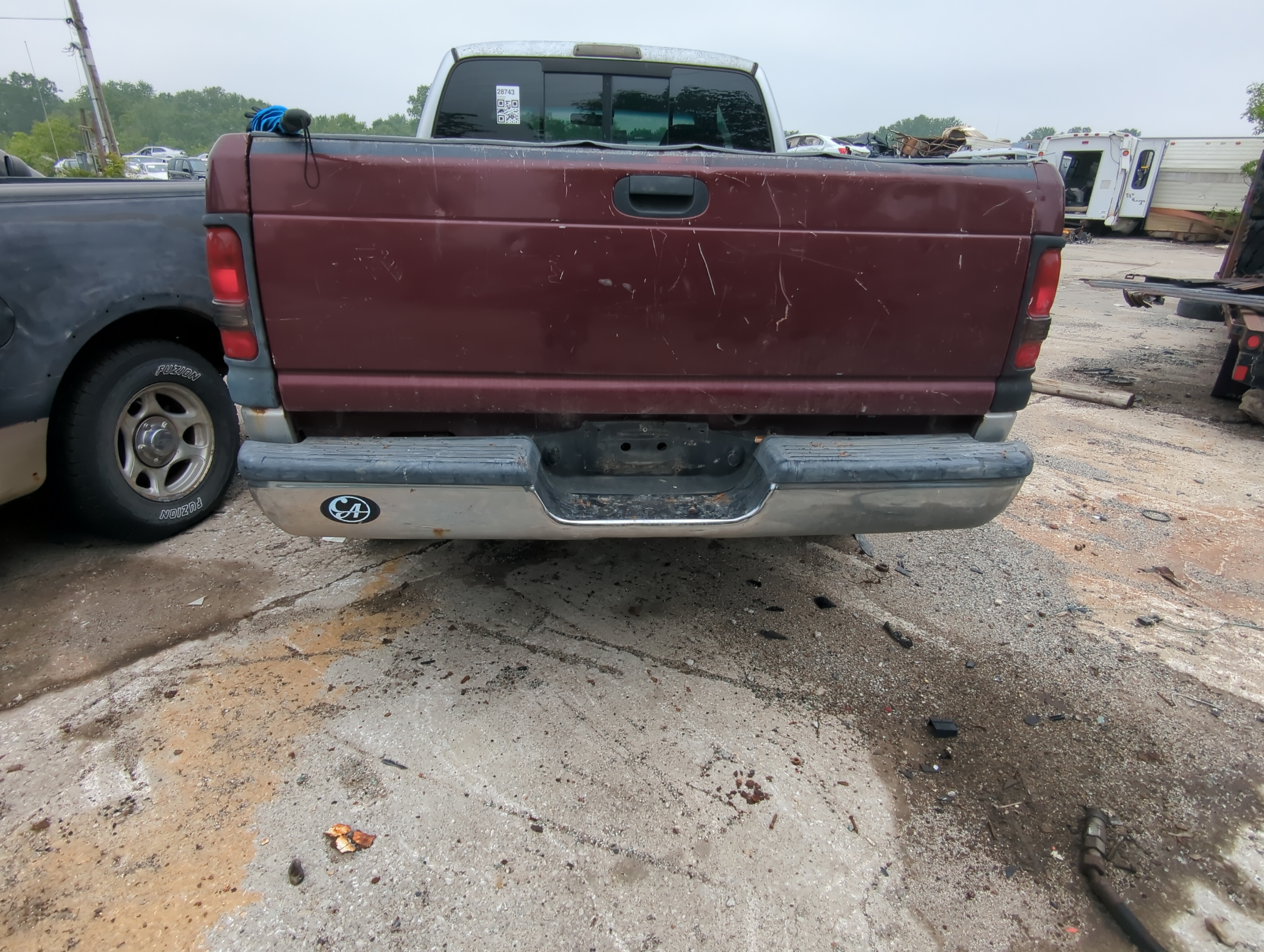 Picture of 1994-2001 Dodge Ram 1500 Rear Bumper Assembly Oem 1046949