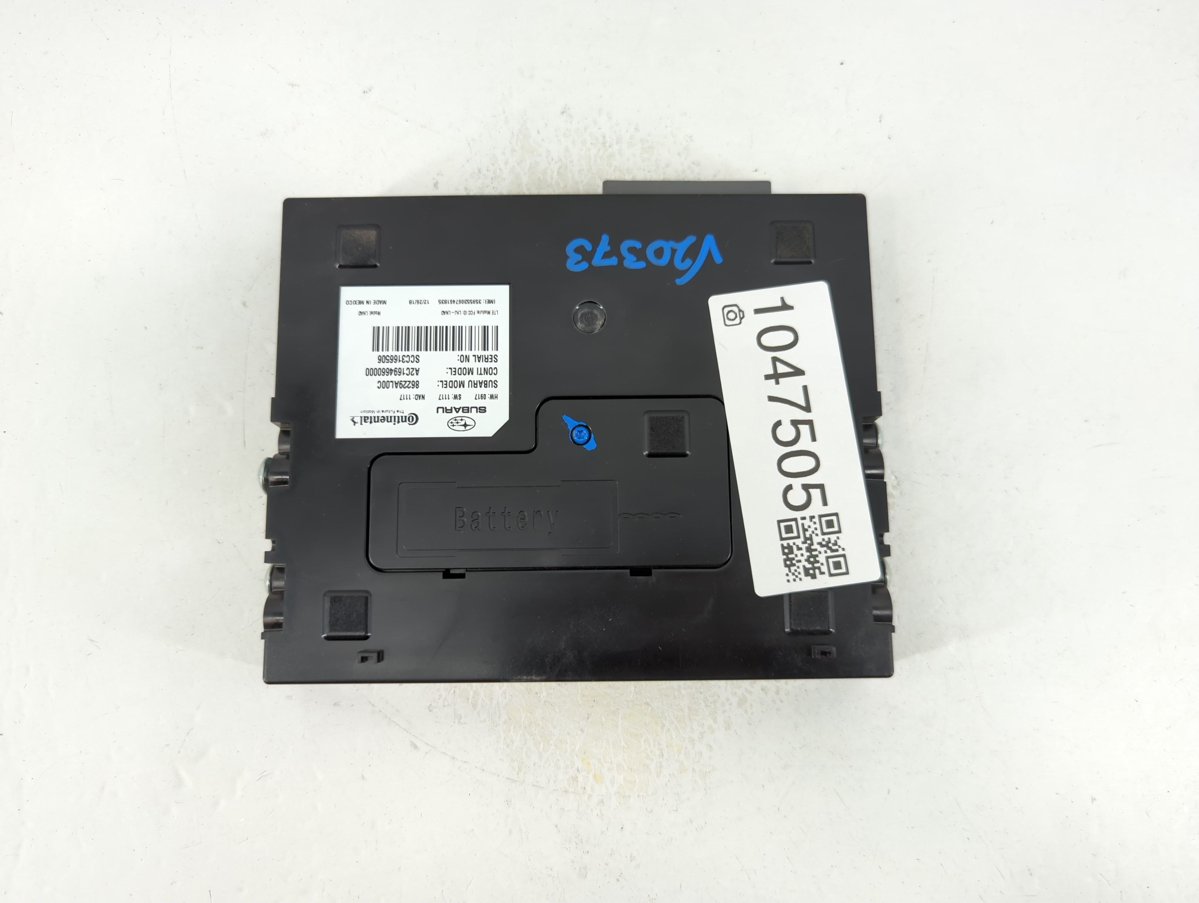 2016-2018 Subaru Legacy Telematics Control Module 86229al00c 1047505 - Oemusedautoparts1.com