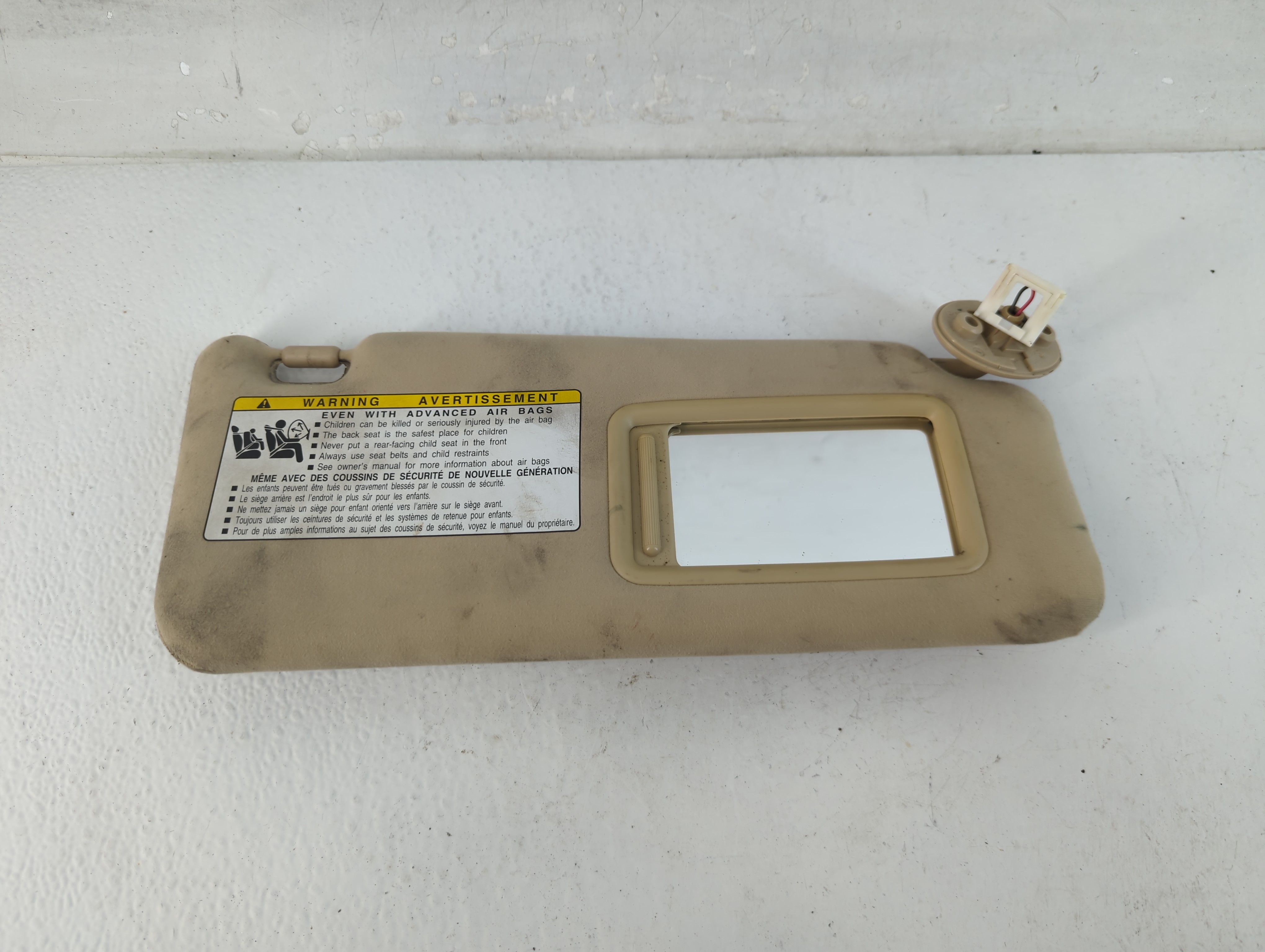 Picture of 2007-2009 Lexus Is250 Passenger Sun Visor Mirror Right Sunvisor Beige 1048009