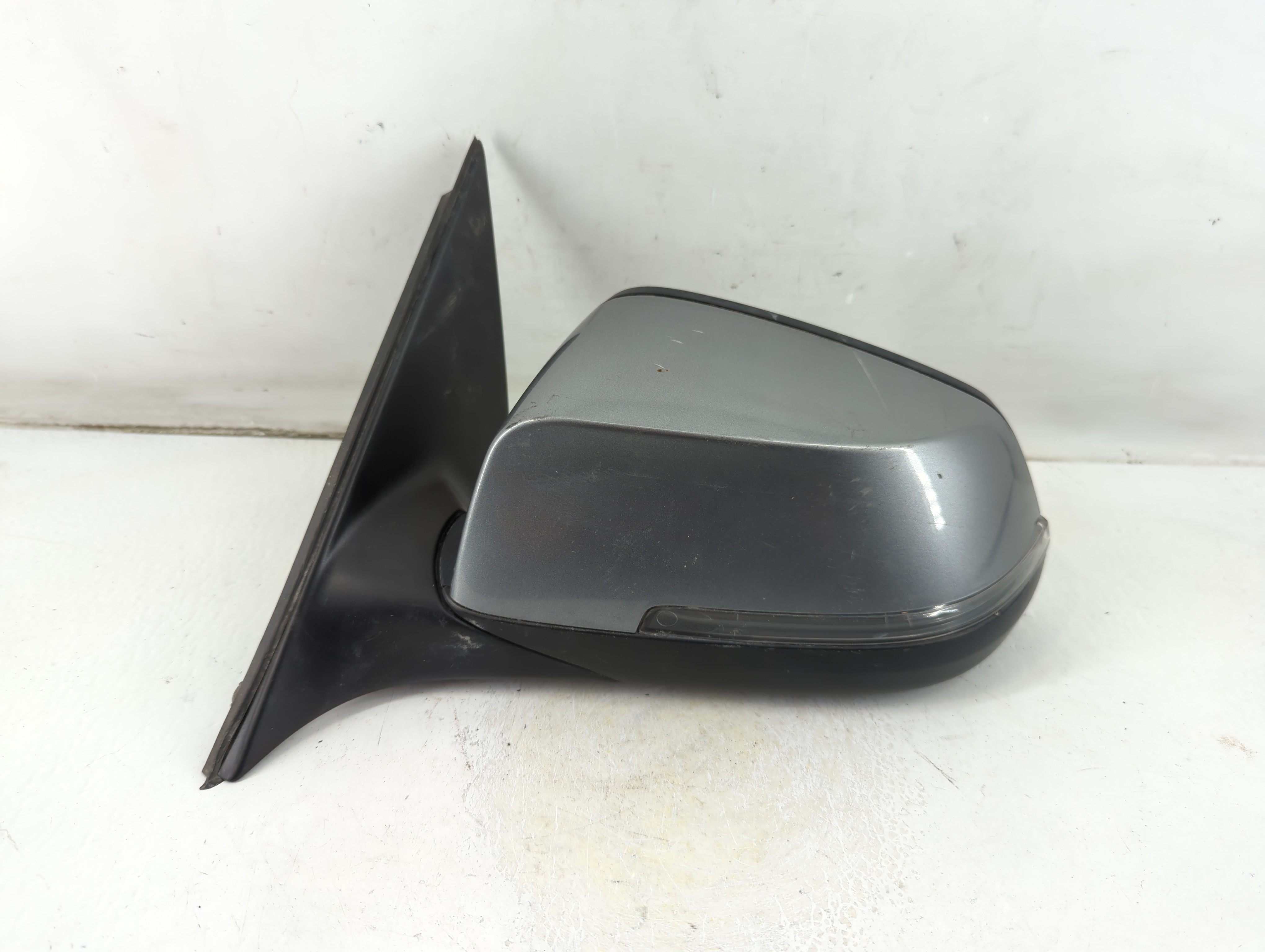 2014-2016 Bmw 528i Driver Left Side View Power Door Mirror Dark Gray 1048313 - Oemusedautoparts1.com