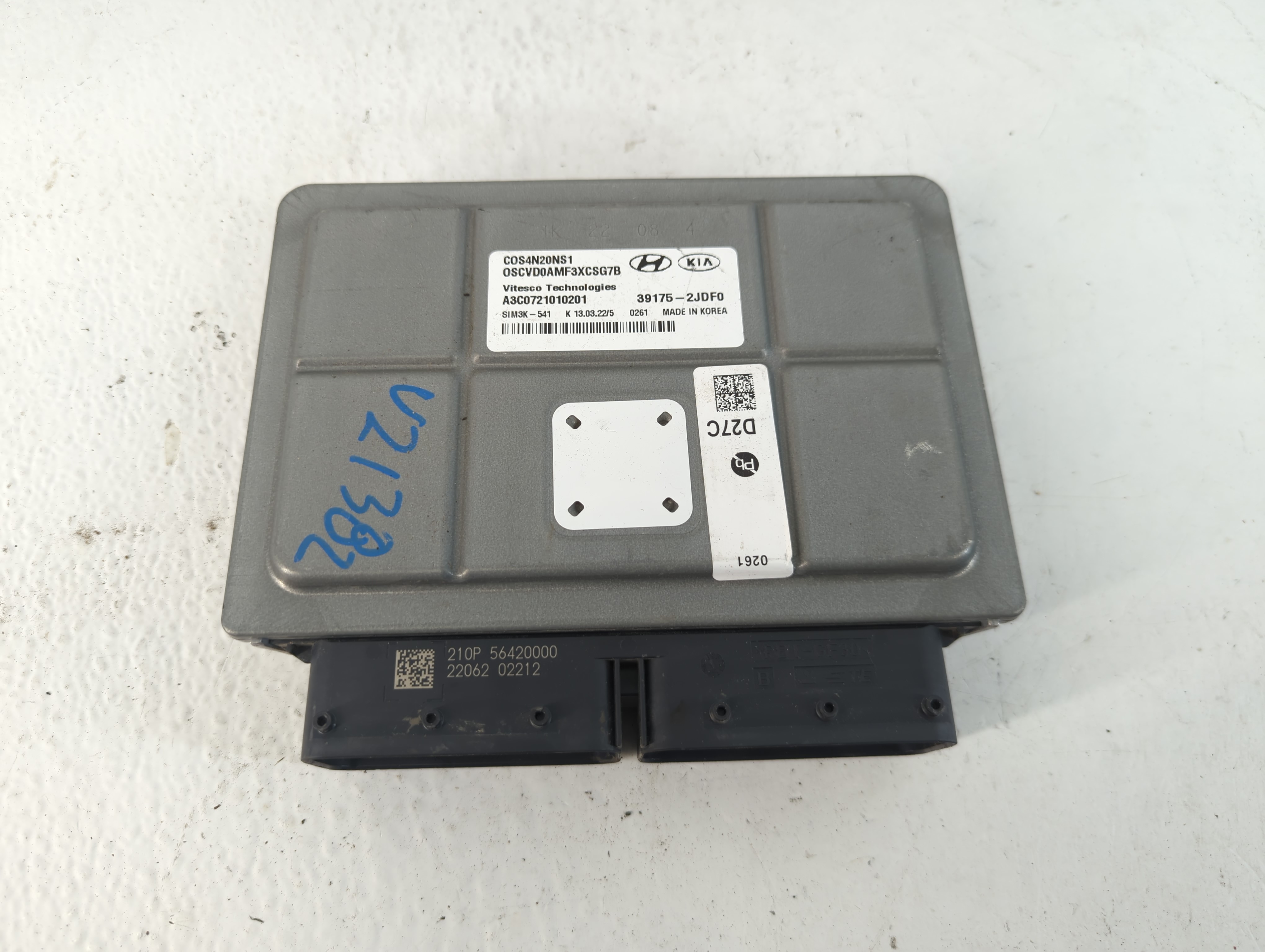 2022-2022 Hyundai Kona Engine Control Computer Ecu Pcm Ecm Pcu Oem 1048995 - Oemusedautoparts1.com