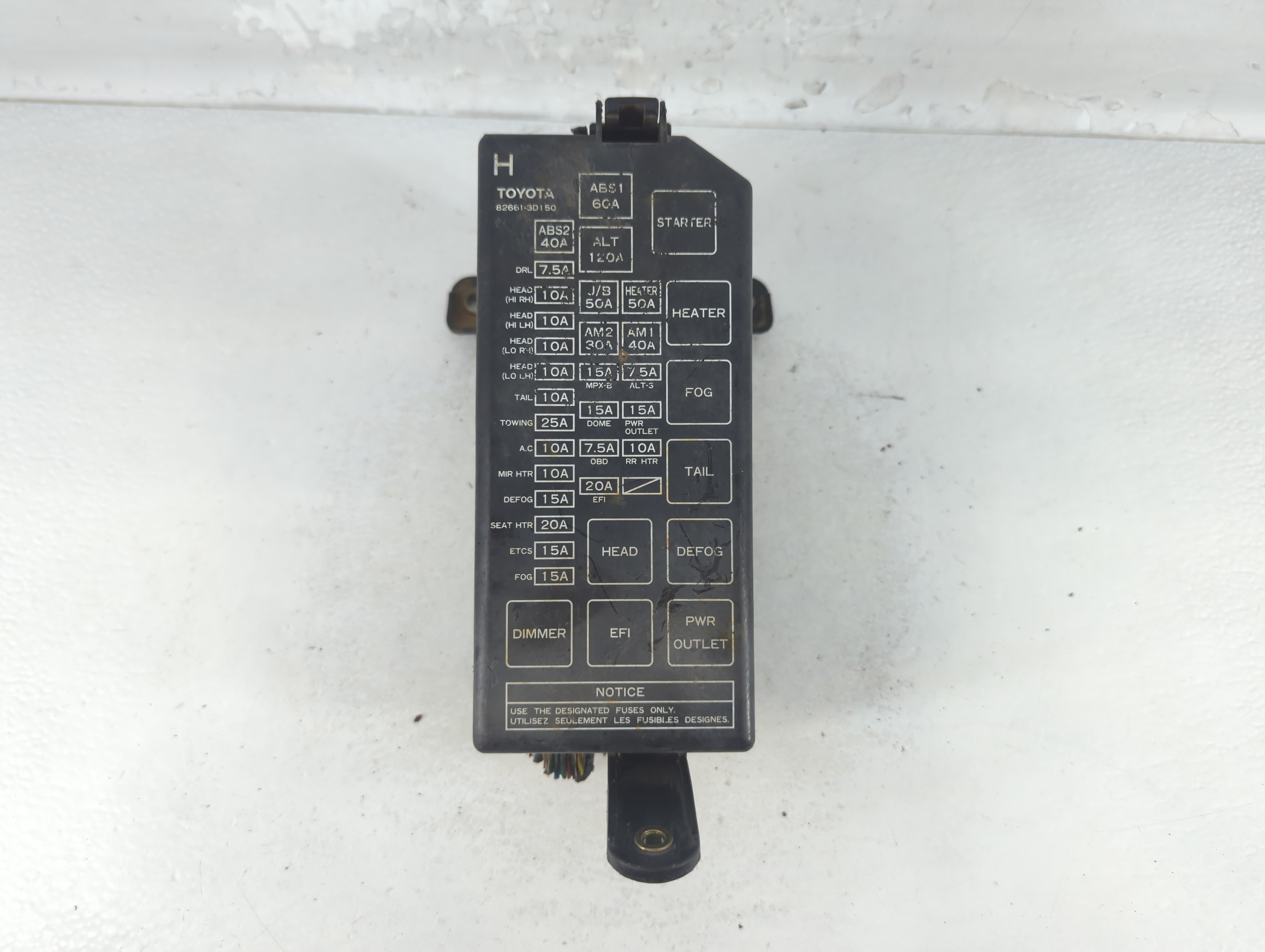 2000-2002 Toyota 4runner Fusebox Fuse Box Relay Module 82661-3d150 1049340 - Oemusedautoparts1.com