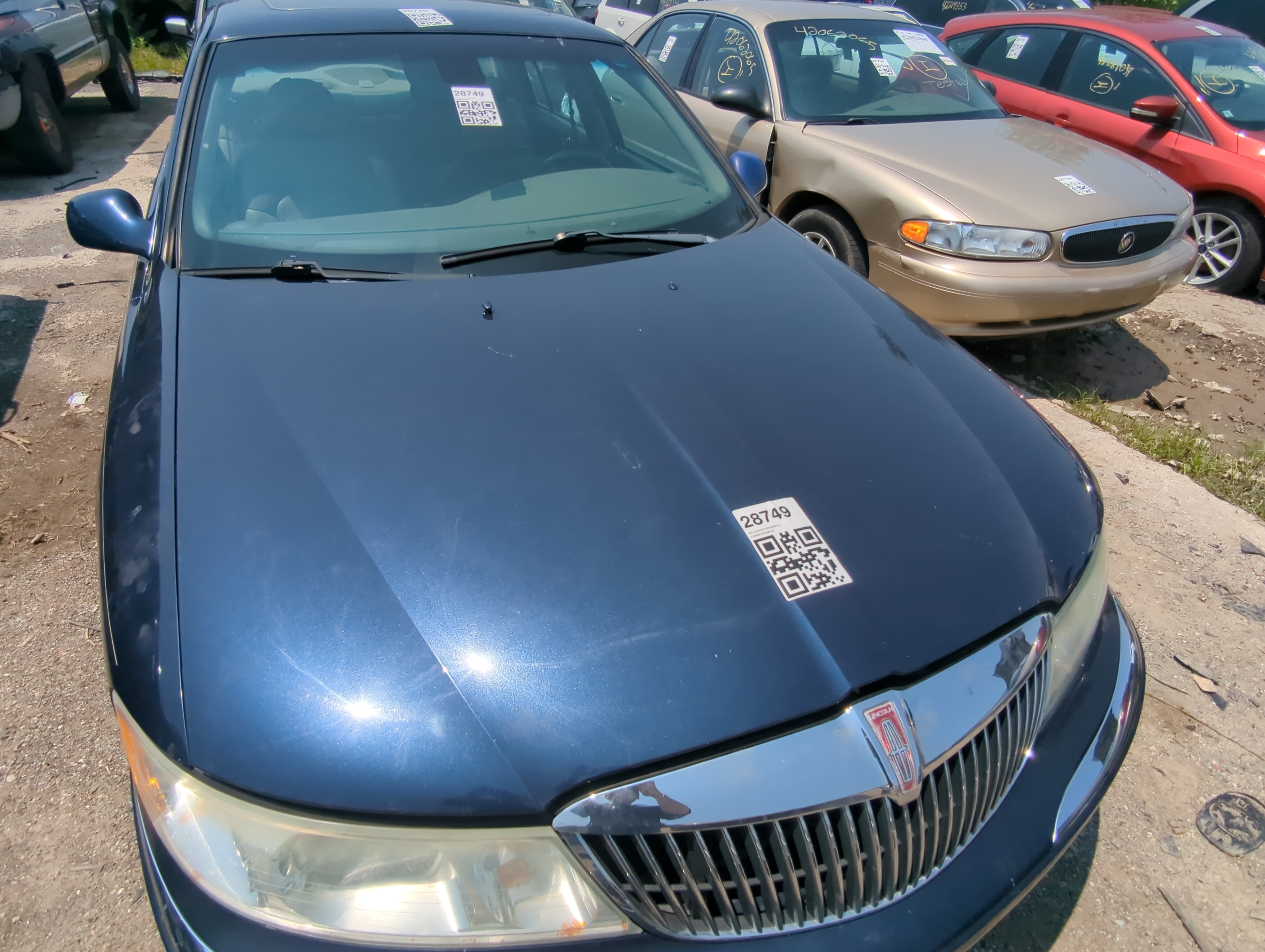 2002 Lincoln Continental Hood Oem 1050438 - Oemusedautoparts1.com