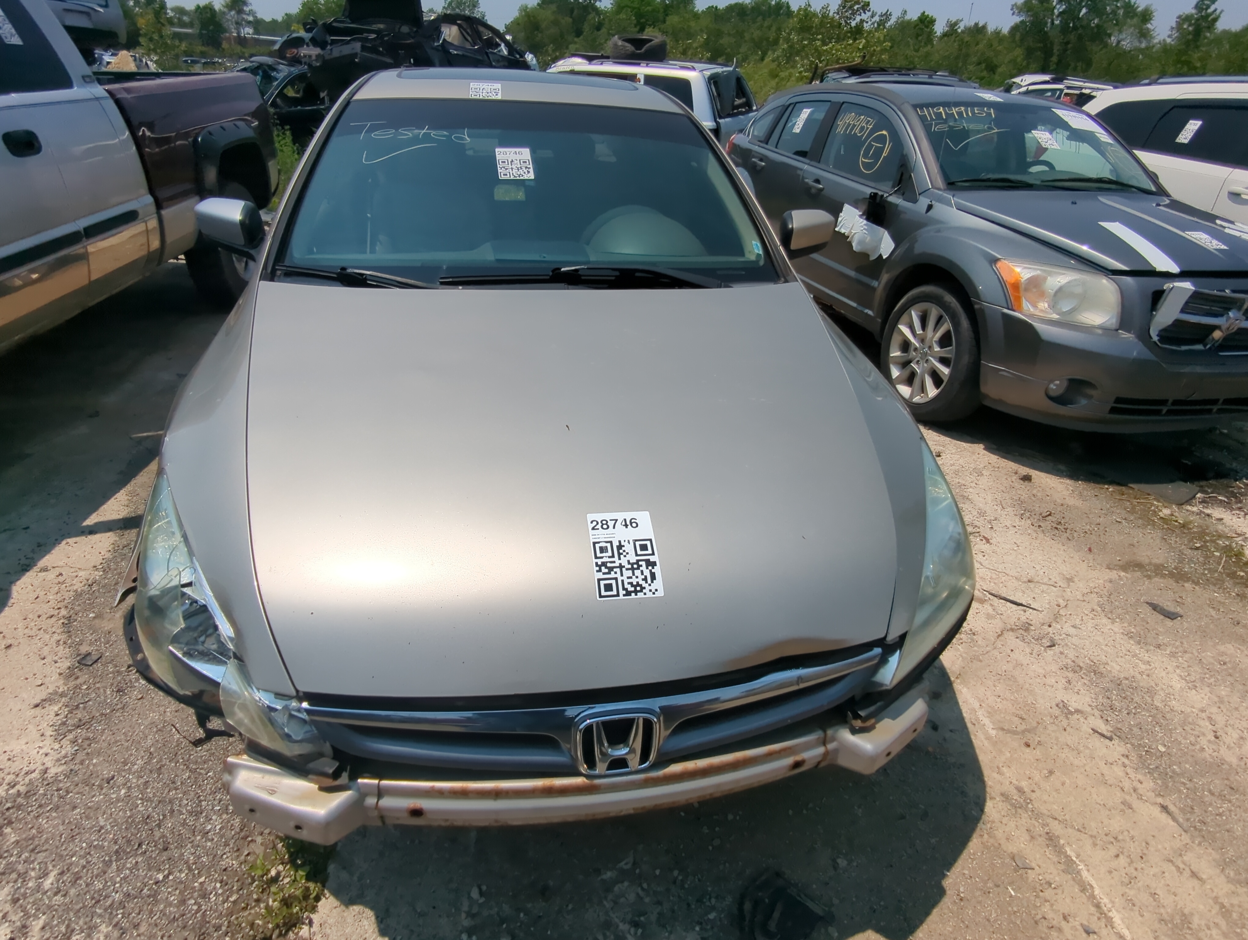 2003-2007 Honda Accord Hood Oem 1050623 - Oemusedautoparts1.com