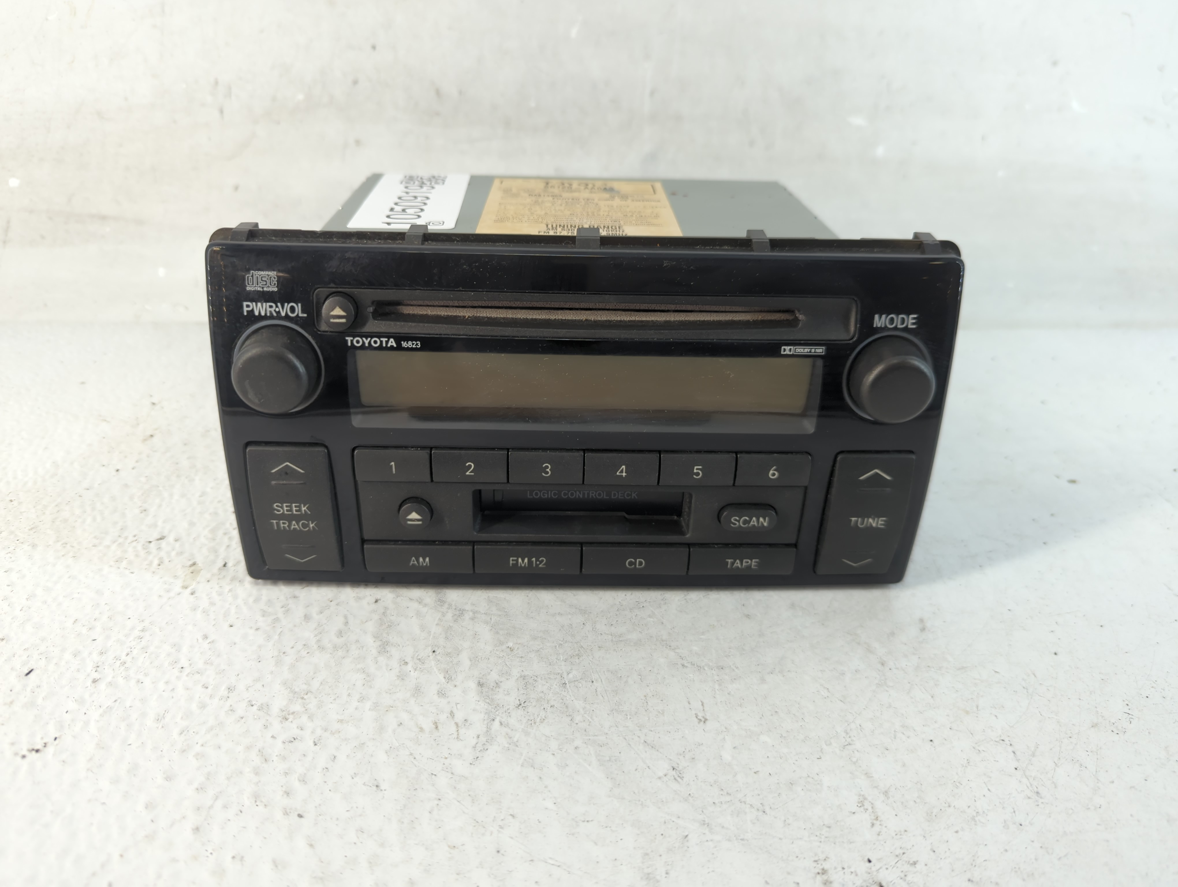 2002-2004 Toyota Camry Am Fm Cd Player Radio Receiver 1050919 - Oemusedautoparts1.com