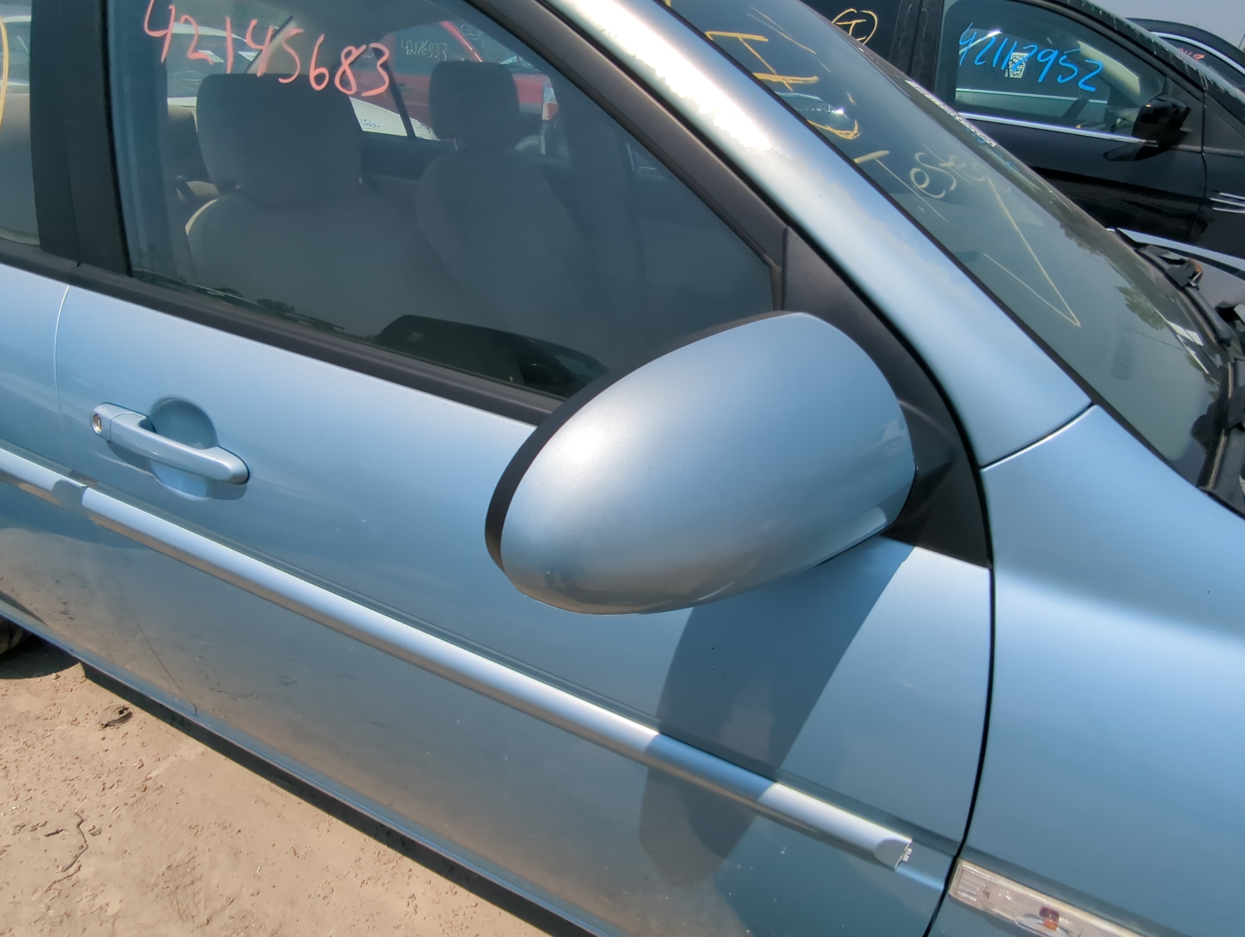 2006-2007 Hyundai Accent Passenger Right Side View Power Door Mirror 1051252 - Oemusedautoparts1.com
