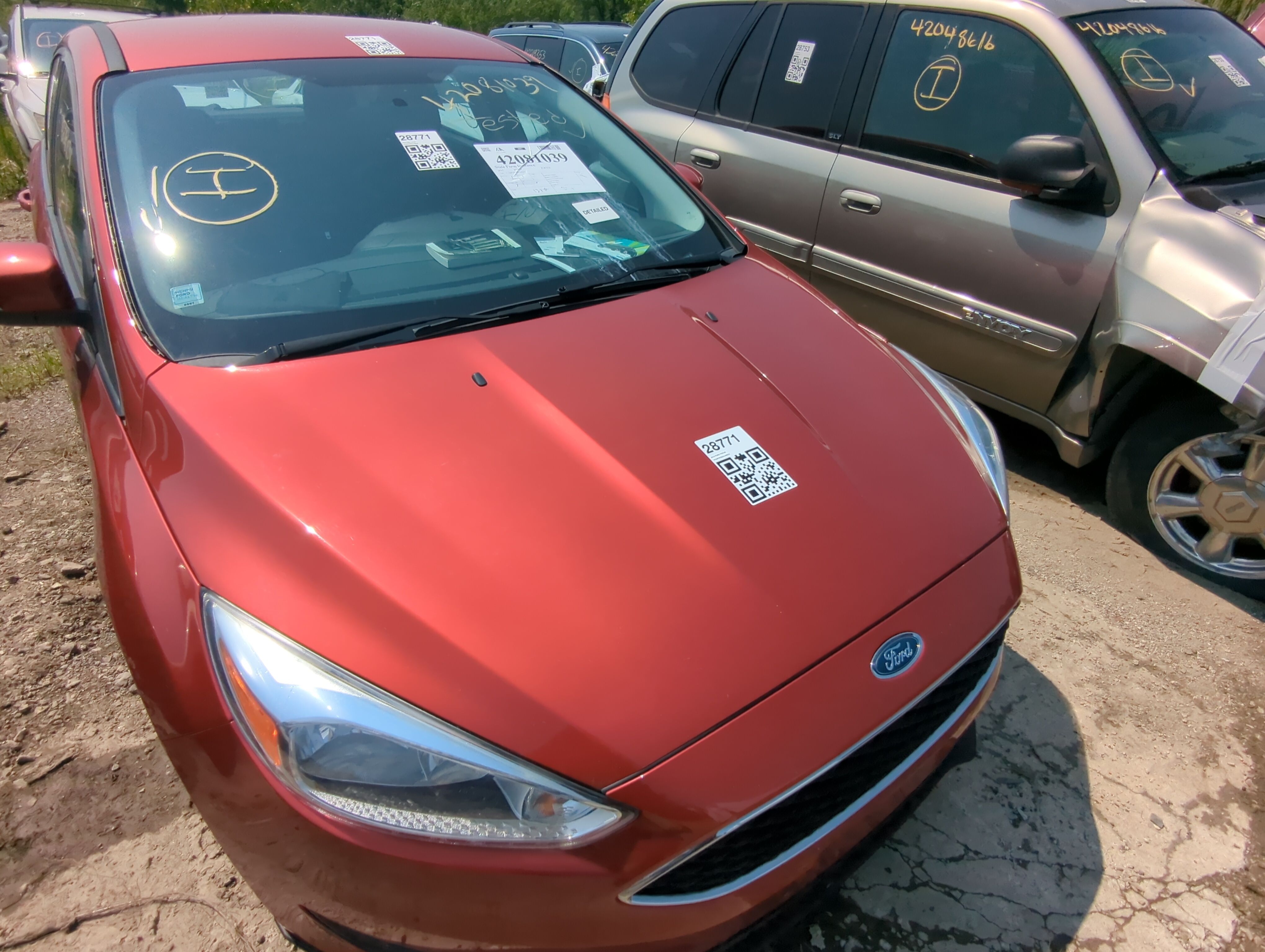 2015-2018 Ford Focus Hood Oem 1052632 - Oemusedautoparts1.com