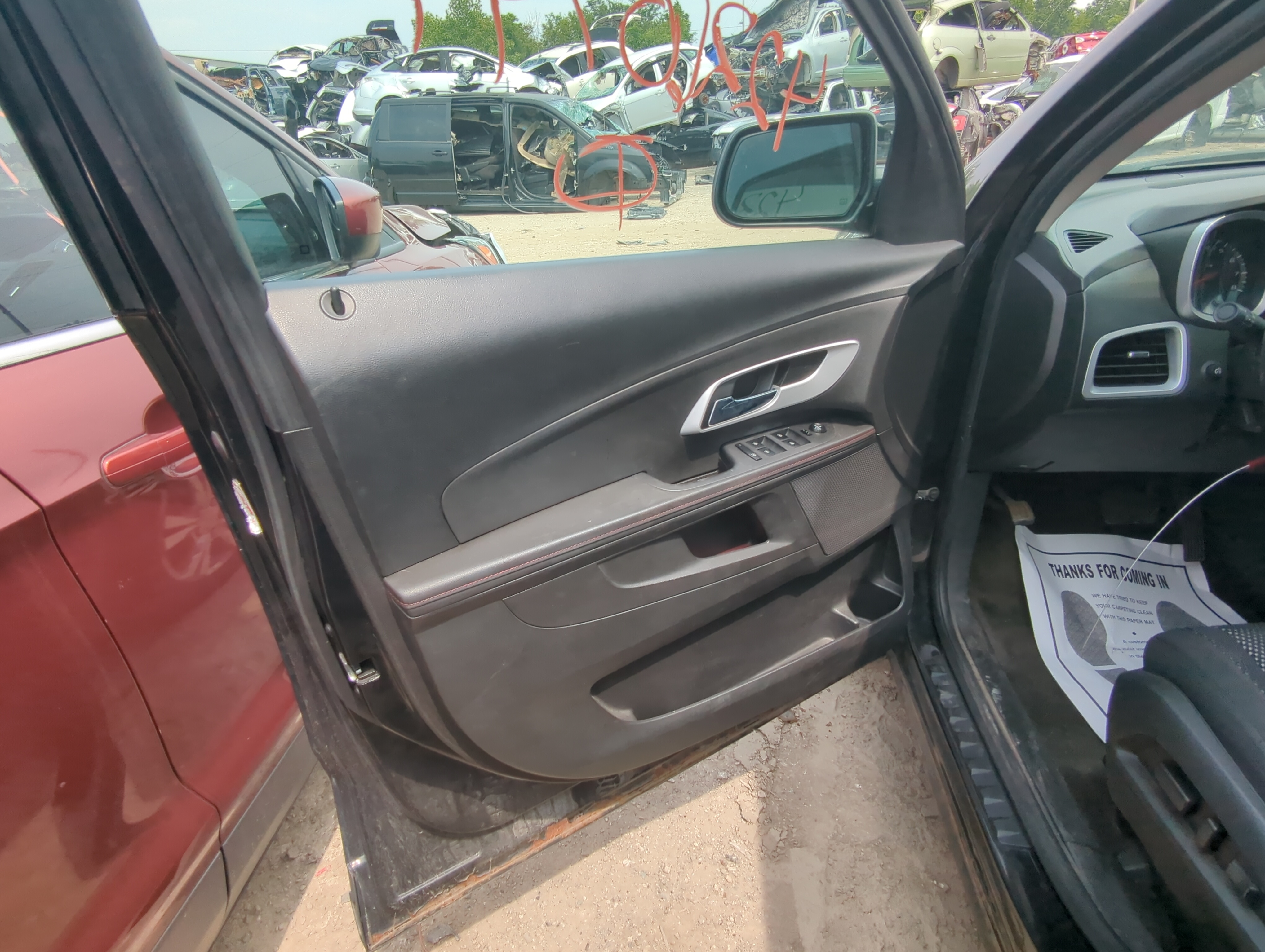 2011 Chevrolet Equinox Front Left Driver Interior Door Panel Trim 1053245 - Oemusedautoparts1.com