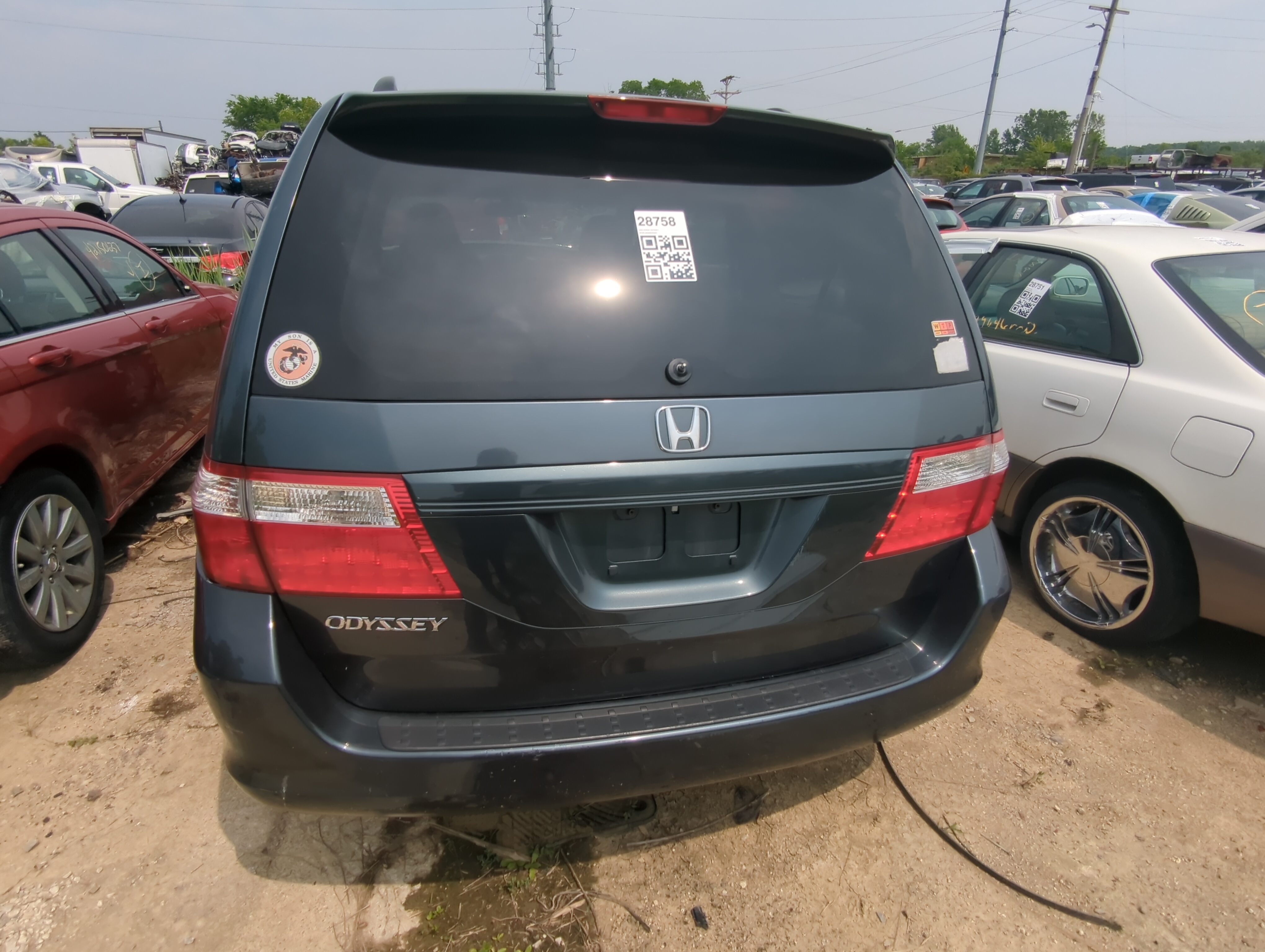 2005-2007 Honda Odyssey Trunk/decklid/hatch/tailgate Oem 1054066 - Oemusedautoparts1.com