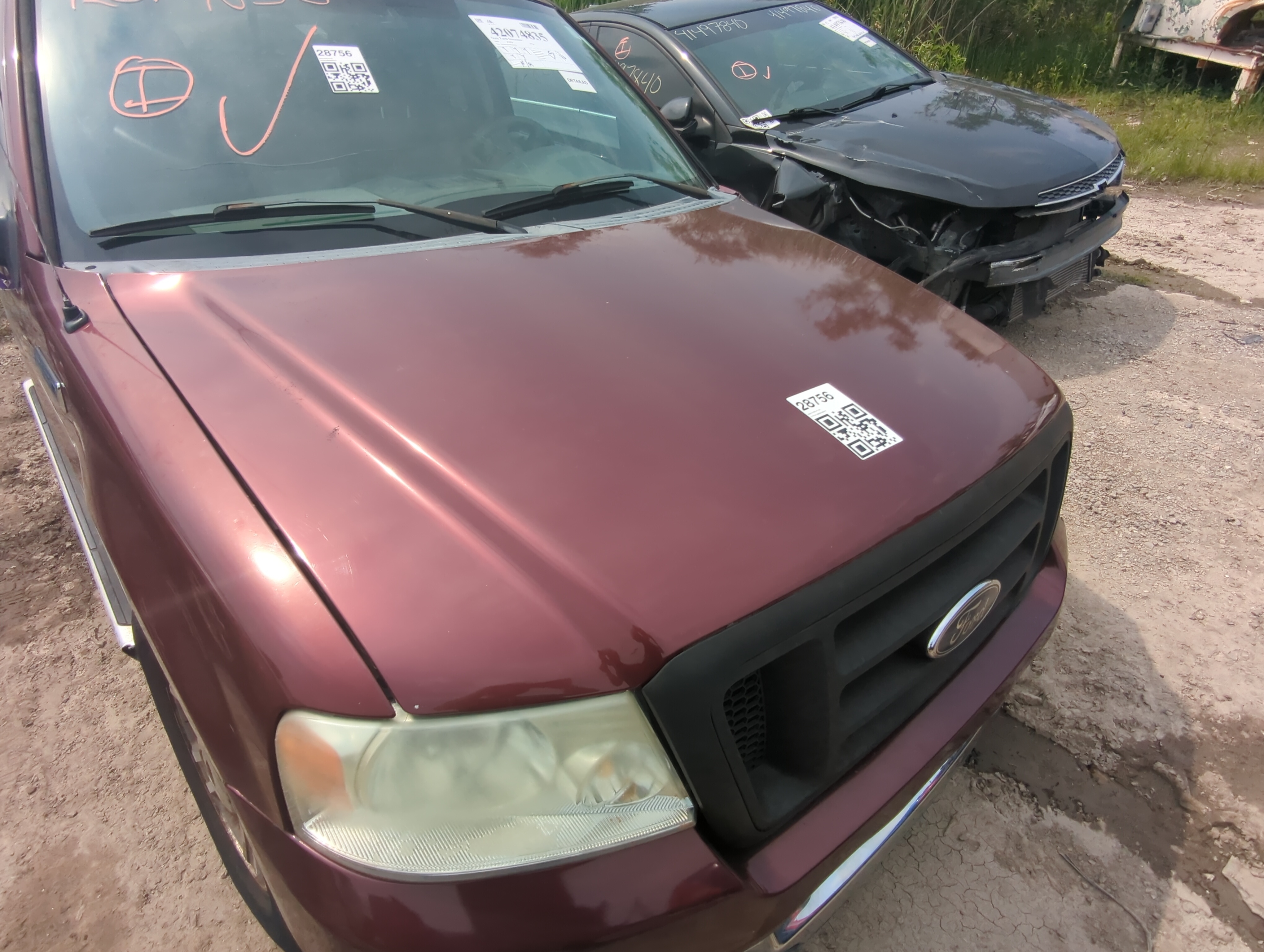 2004-2008 Ford F-150 Hood Oem 1054271 - Oemusedautoparts1.com