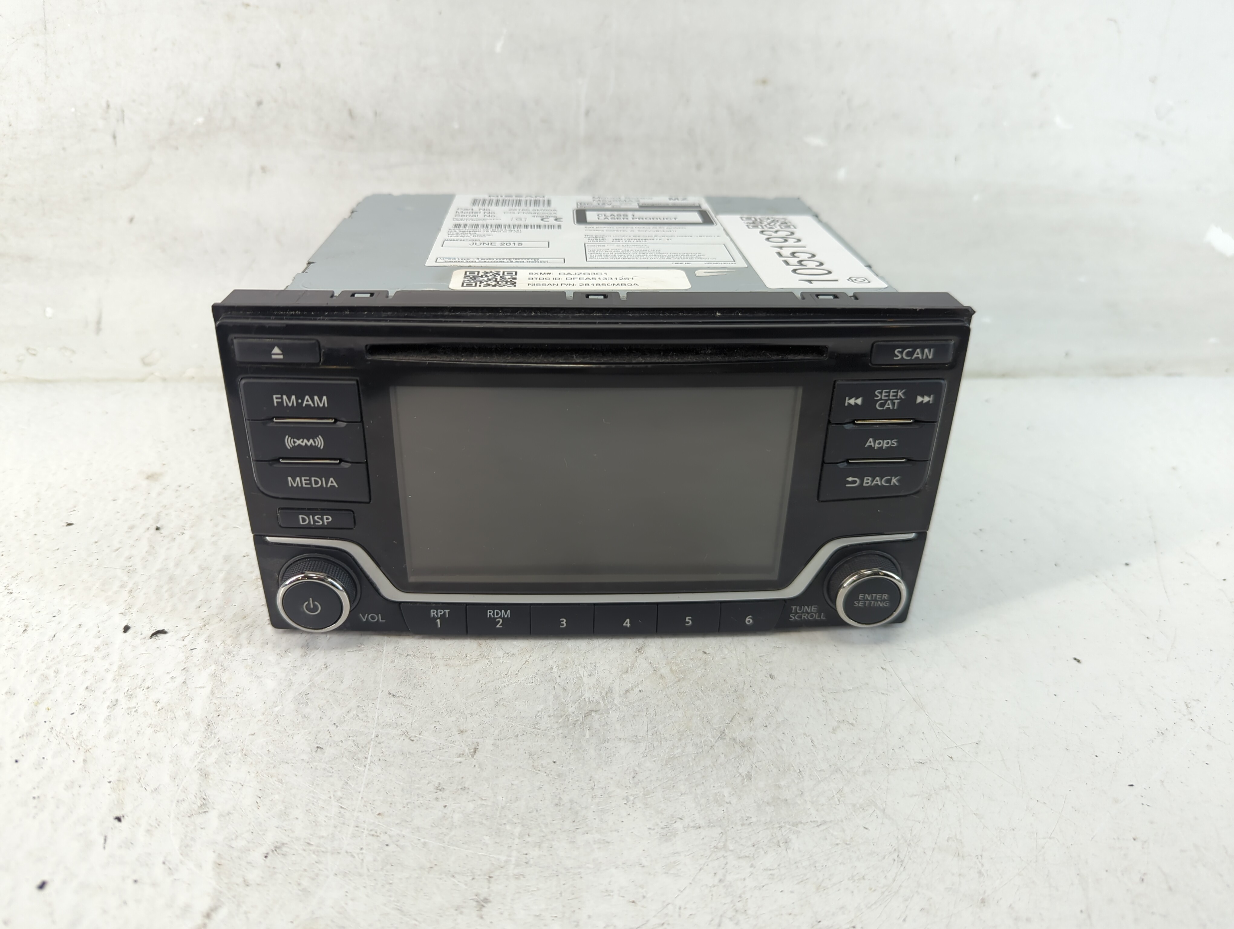 2015-2015 Nissan Sentra Am Fm Cd Player Radio Receiver 1055193 - Oemusedautoparts1.com