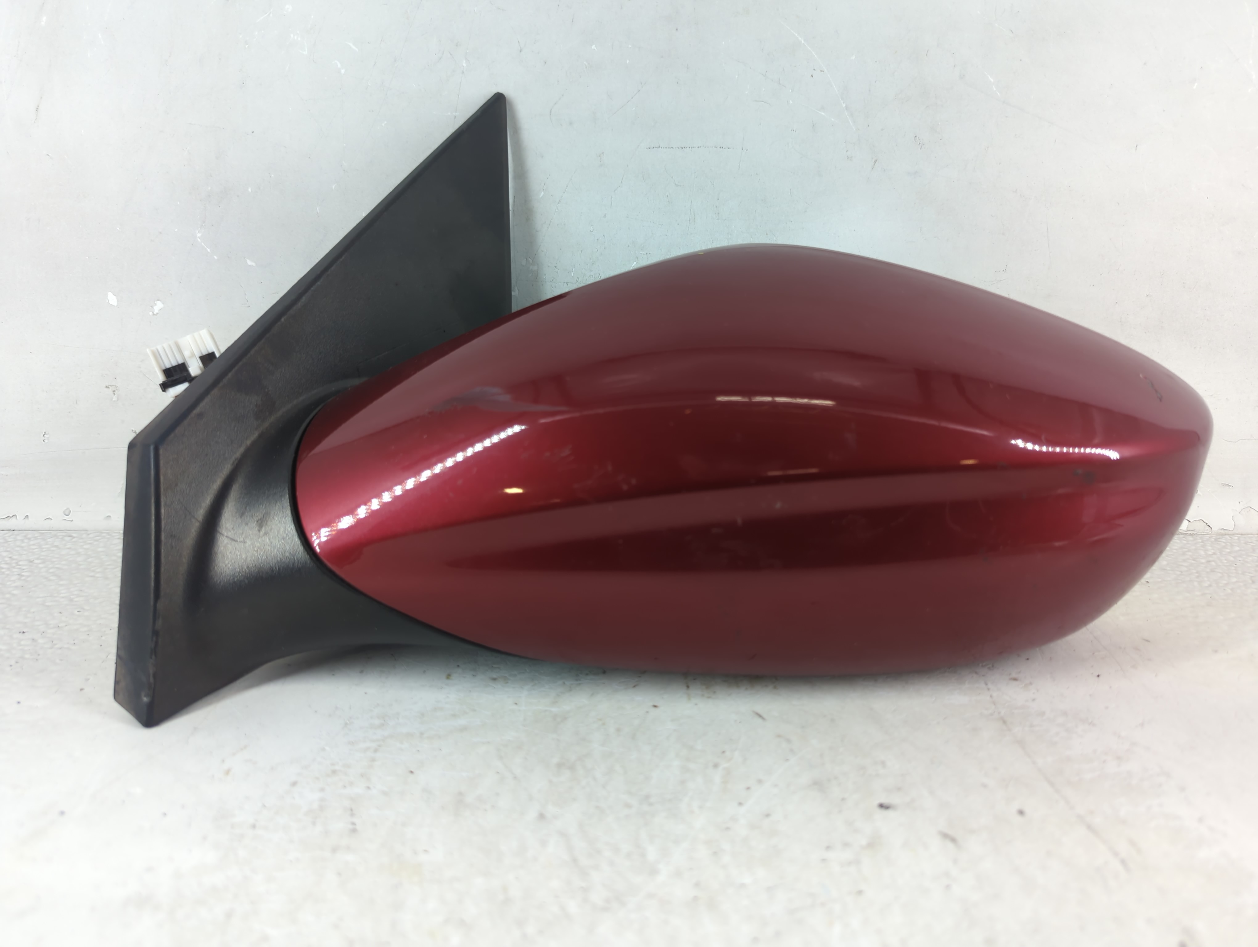 2011-2014 Hyundai Sonata Driver Left Side View Power Door Mirror Red 1055399 - Oemusedautoparts1.com