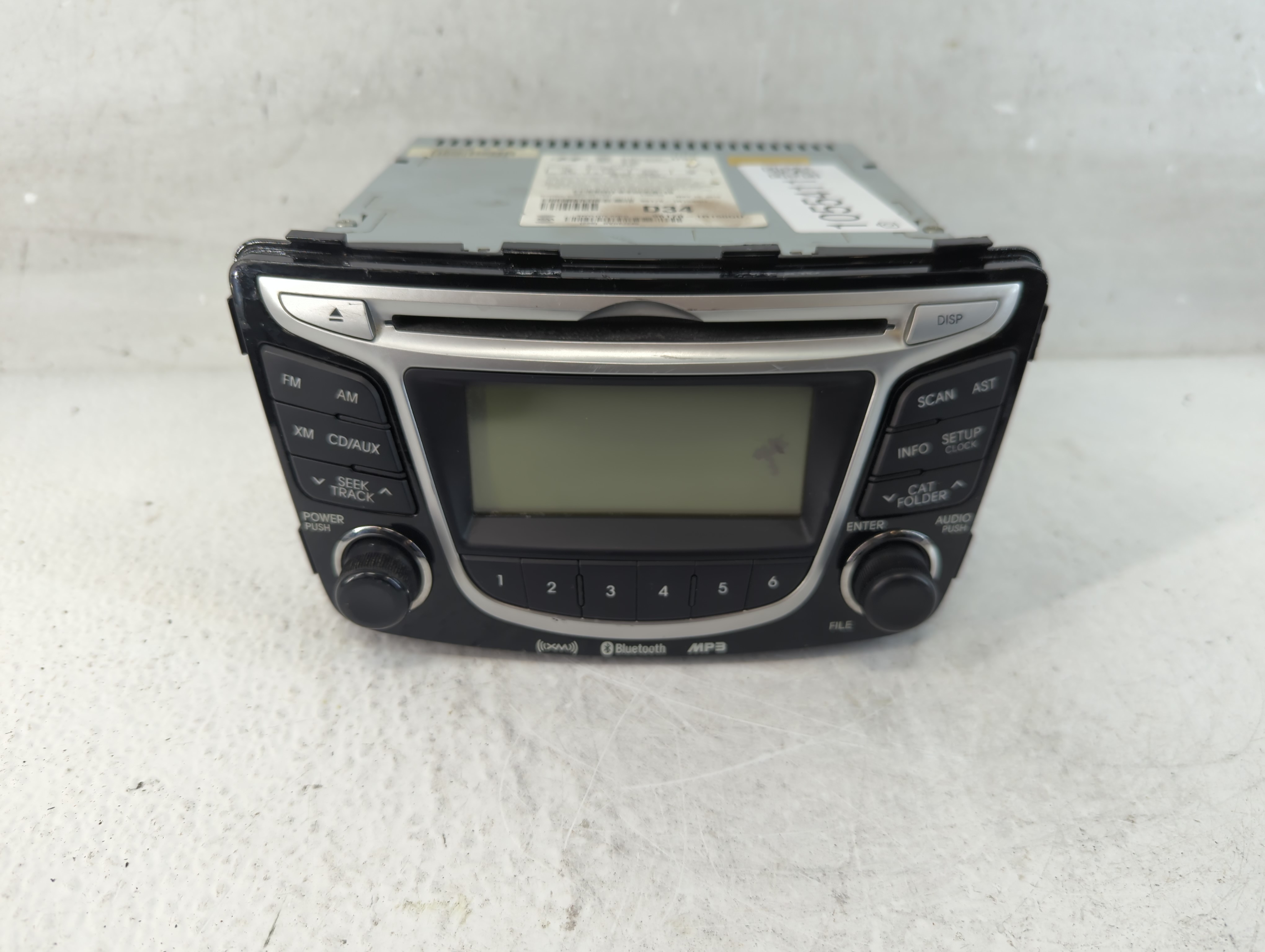 2012-2014 Hyundai Accent Am Fm Cd Player Radio Receiver 1055411 - Oemusedautoparts1.com