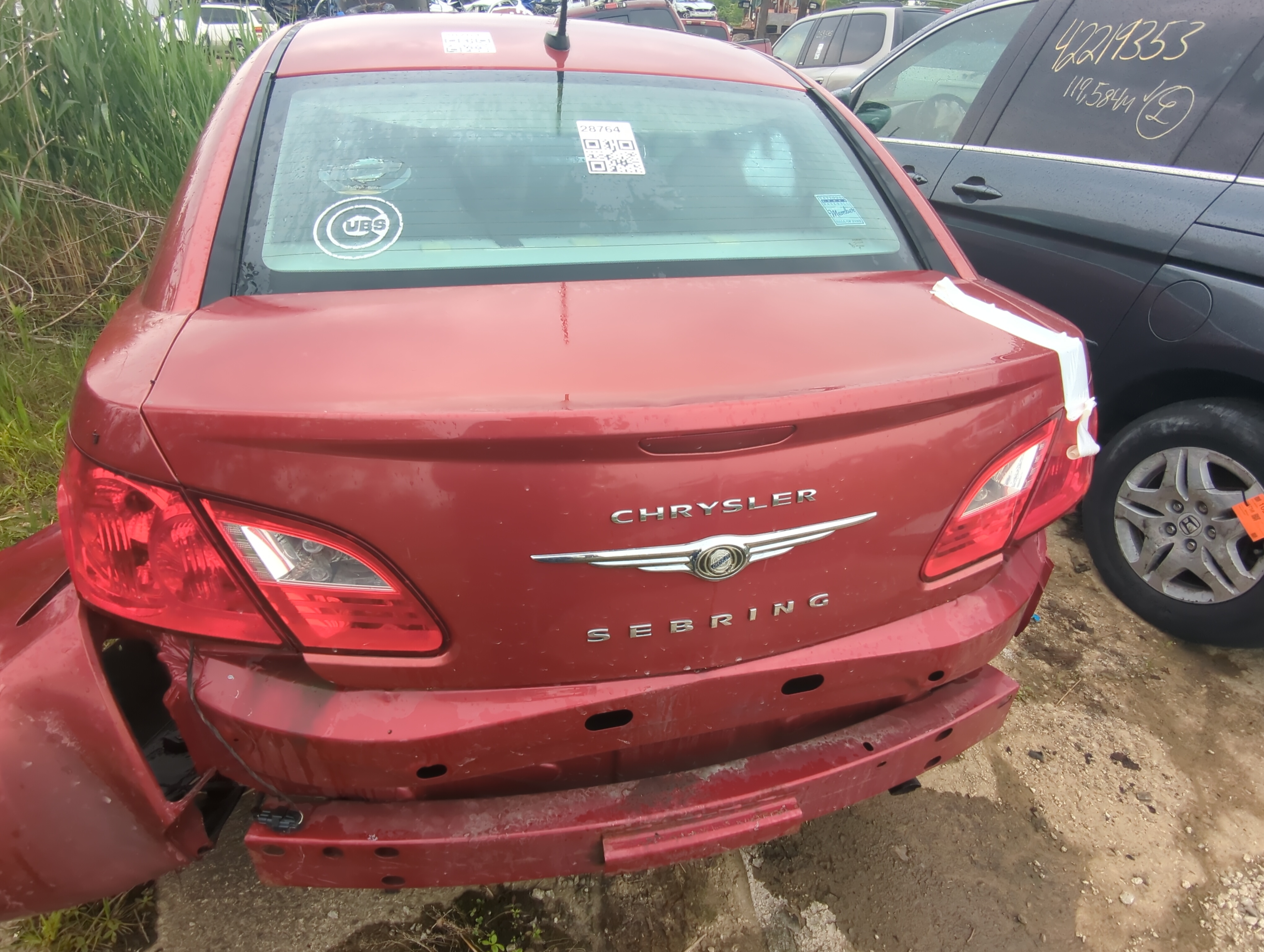 2007-2010 Chrysler Sebring Trunk/decklid/hatch/tailgate Oem 1055576 - Oemusedautoparts1.com