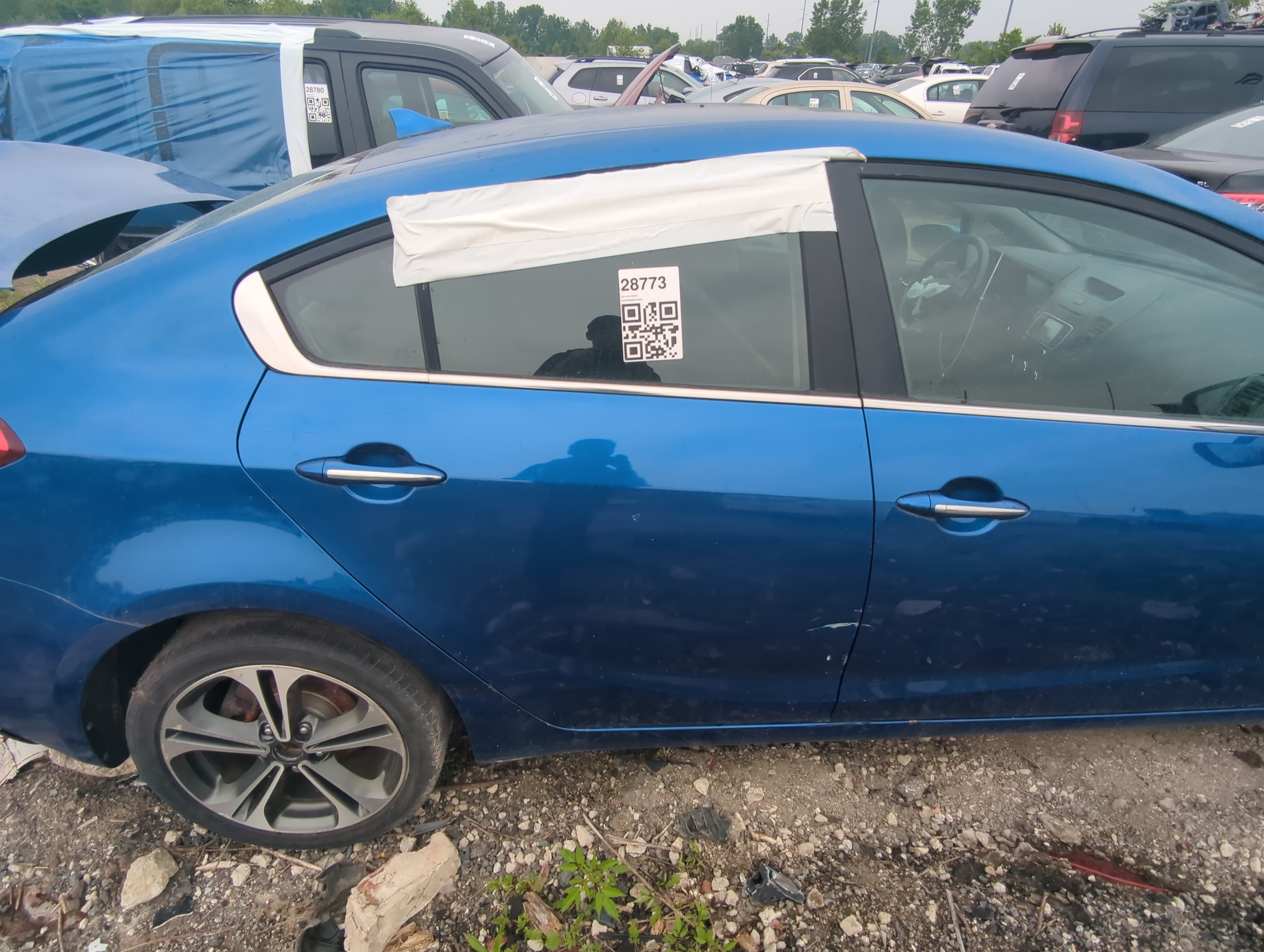 2014-2016 Kia Forte Passenger Rear Door Oem 1056554 - Oemusedautoparts1.com