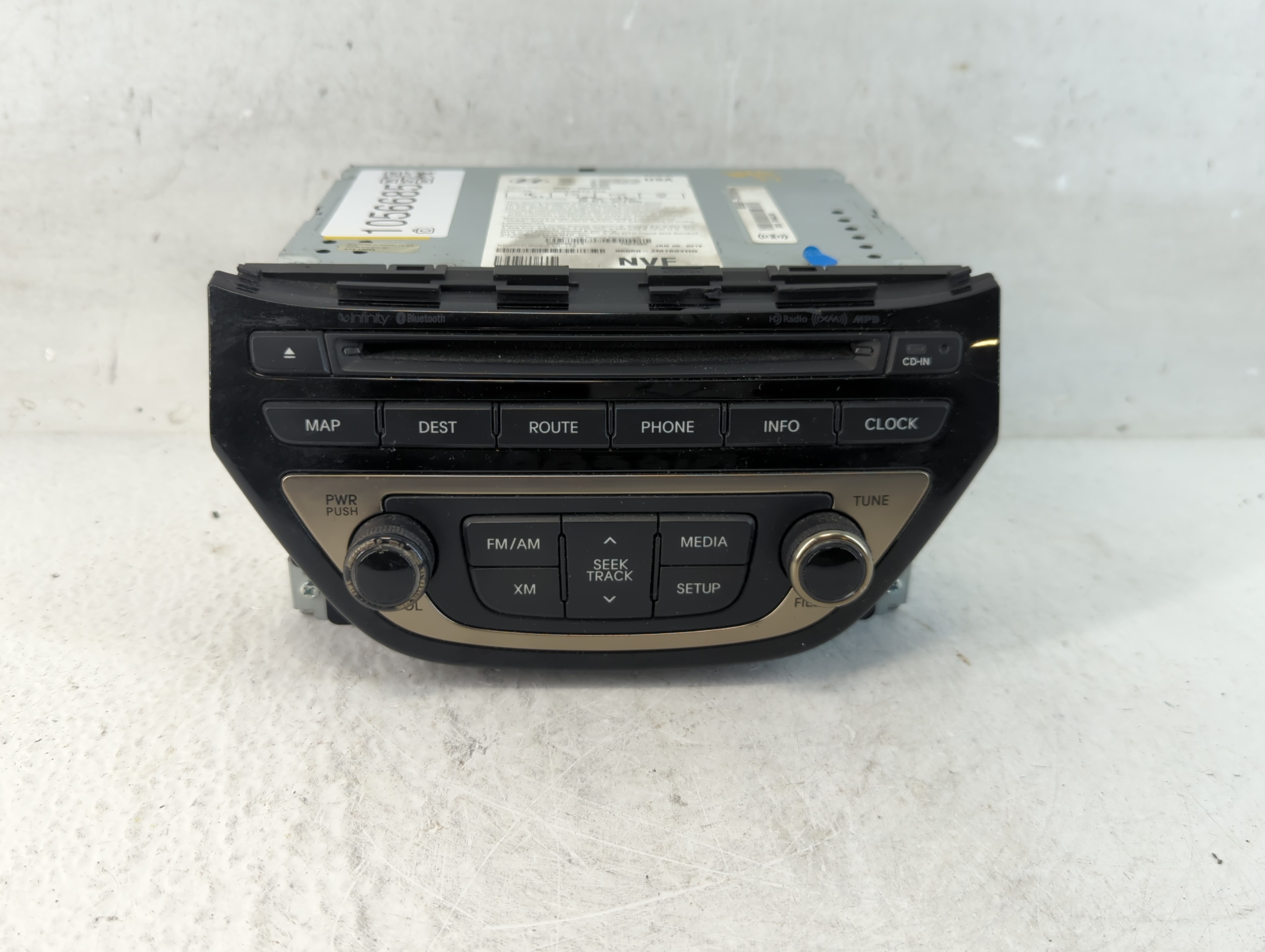 2013-2015 Hyundai Genesis Am Fm Cd Player Radio Receiver 1056685 - Oemusedautoparts1.com