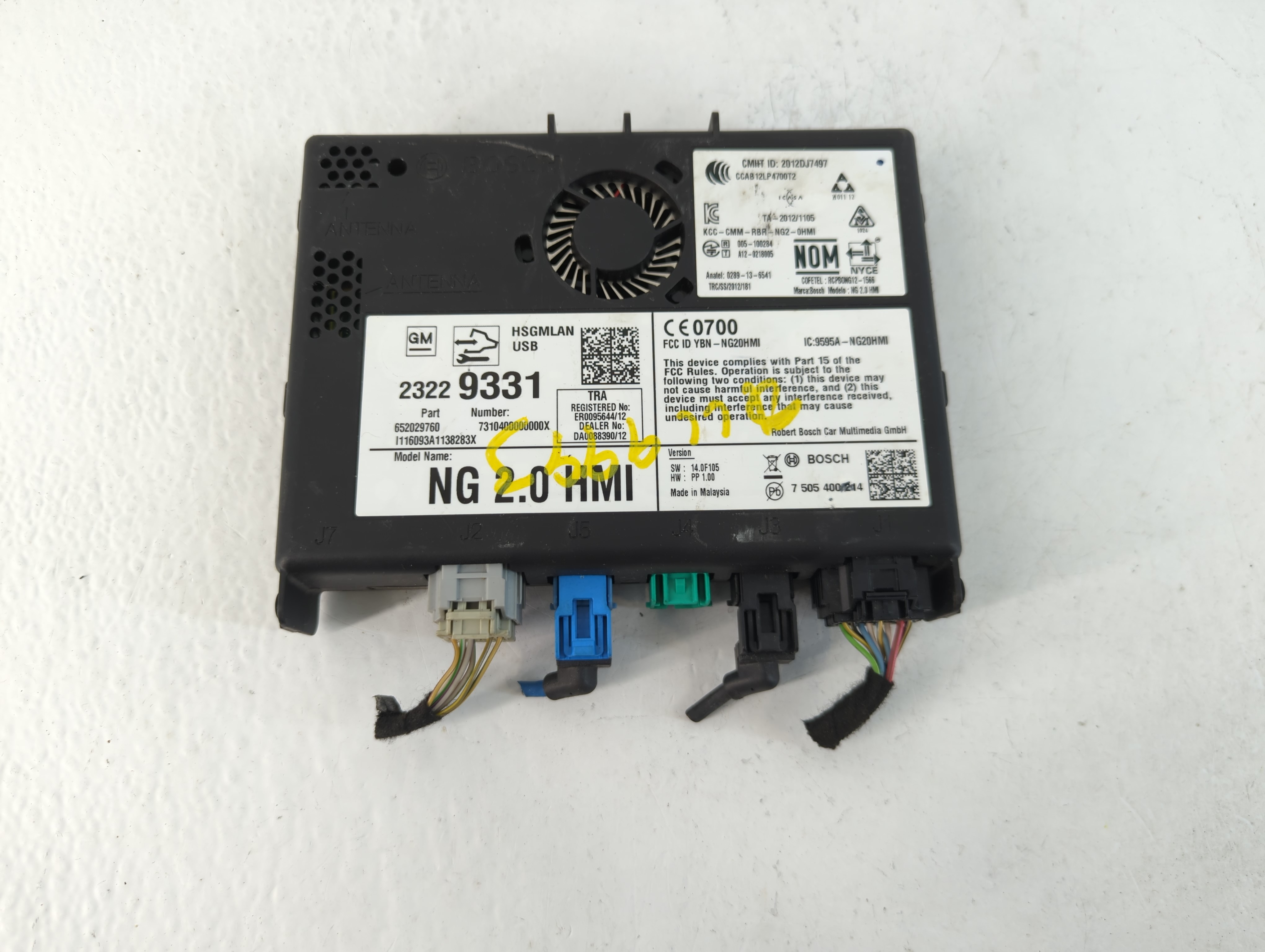 Picture of Gmc Canyon Bluetooth Phone Communication Control Module Ccm Oem 23229331 1056777