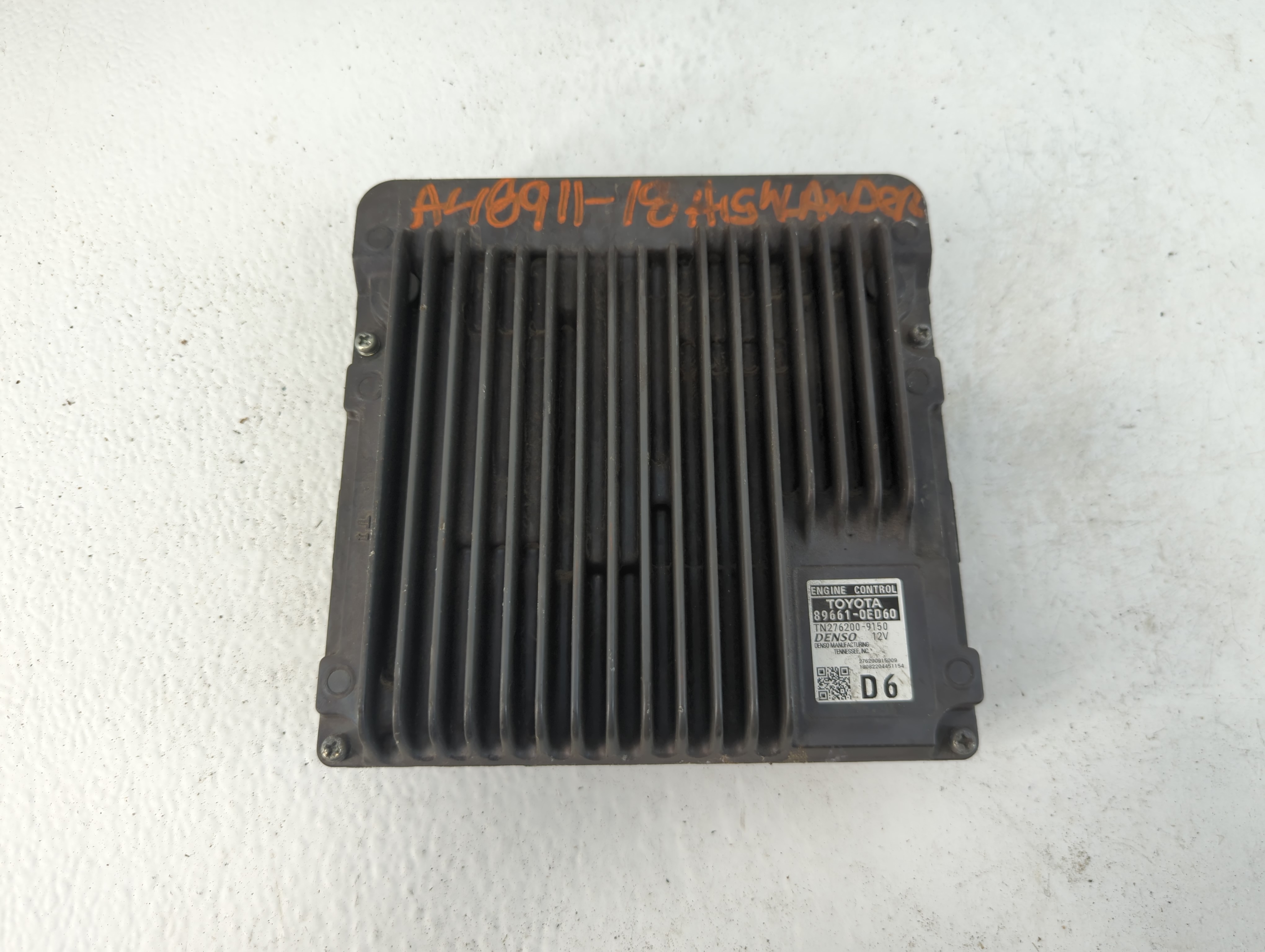 2017-2018 Toyota Highlander Engine Control Computer Ecu Pcm Ecm Pcu Oem 1056819 - Oemusedautoparts1.com