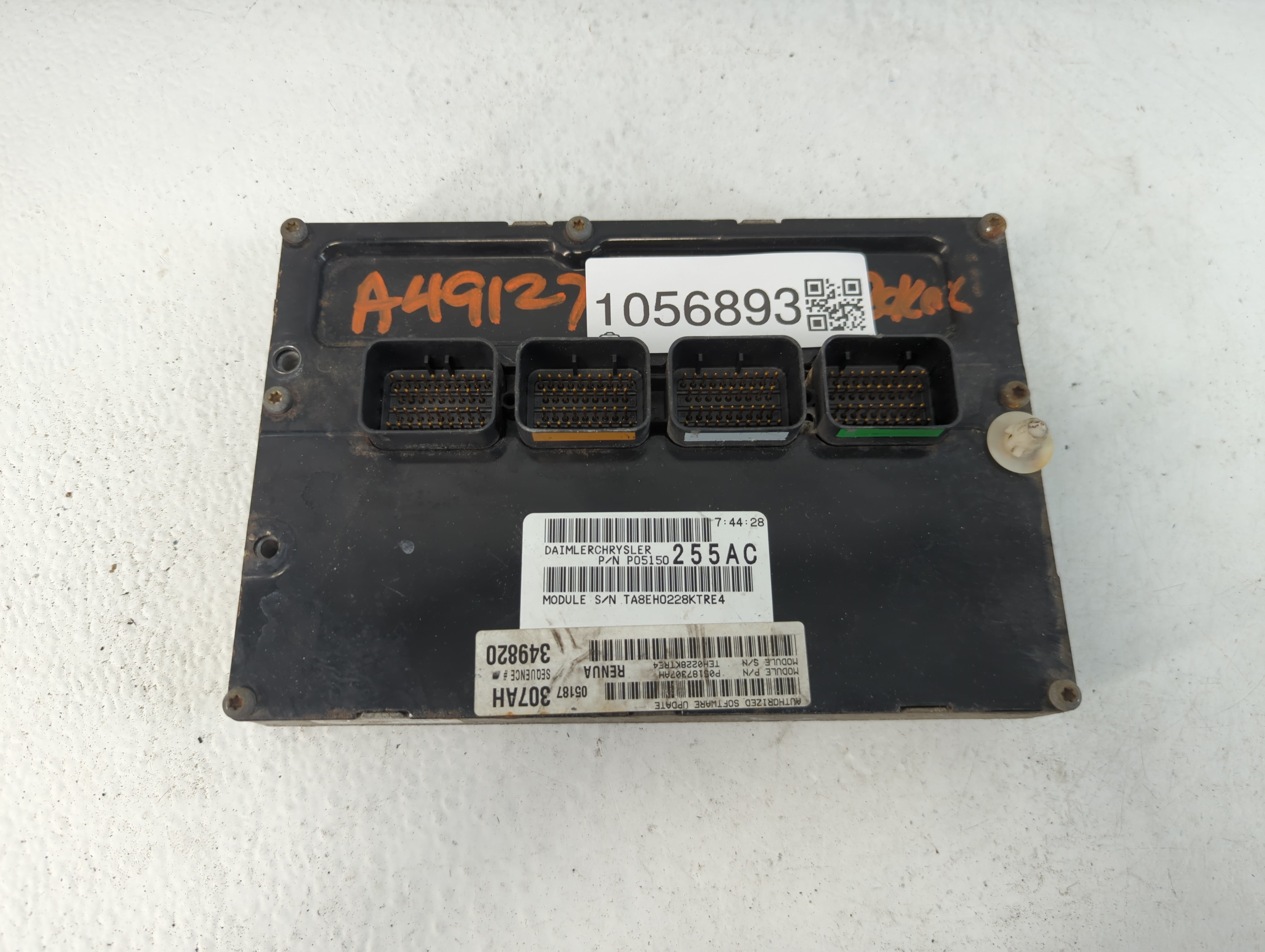 2008 Jeep Grand Cherokee Engine Control Computer Ecu Pcm Ecm Pcu Oem 1056893 - Oemusedautoparts1.com
