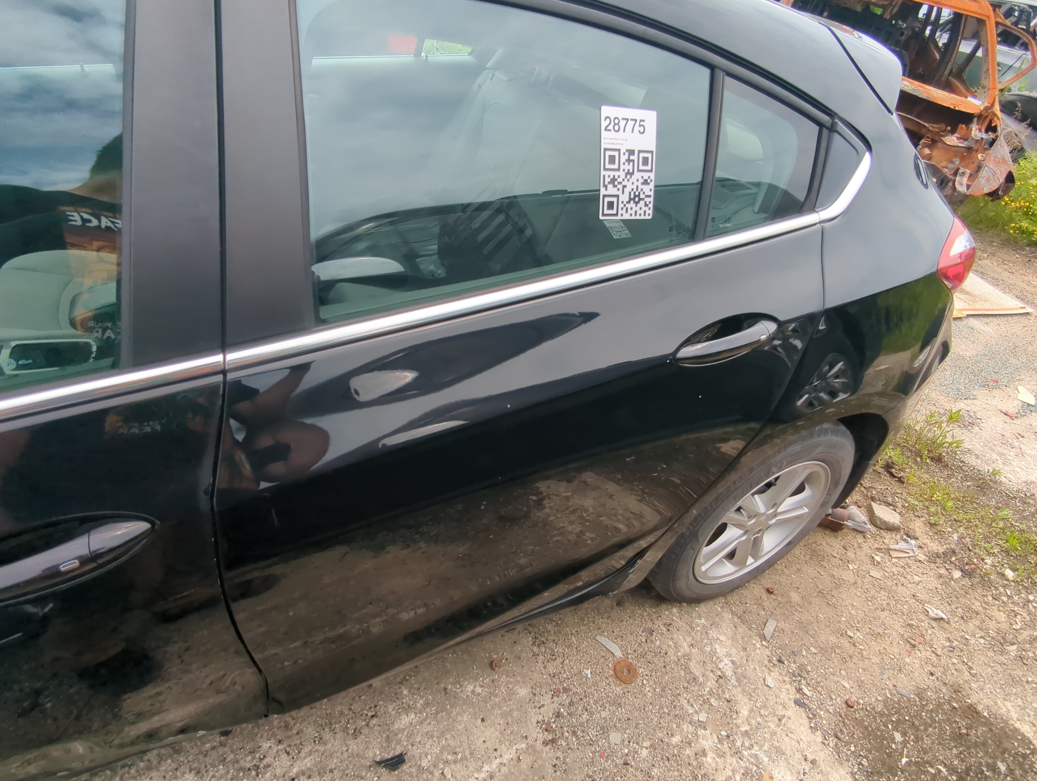 2016-2019 Chevrolet Cruze Driver Rear Door Oem 1059713 - Oemusedautoparts1.com