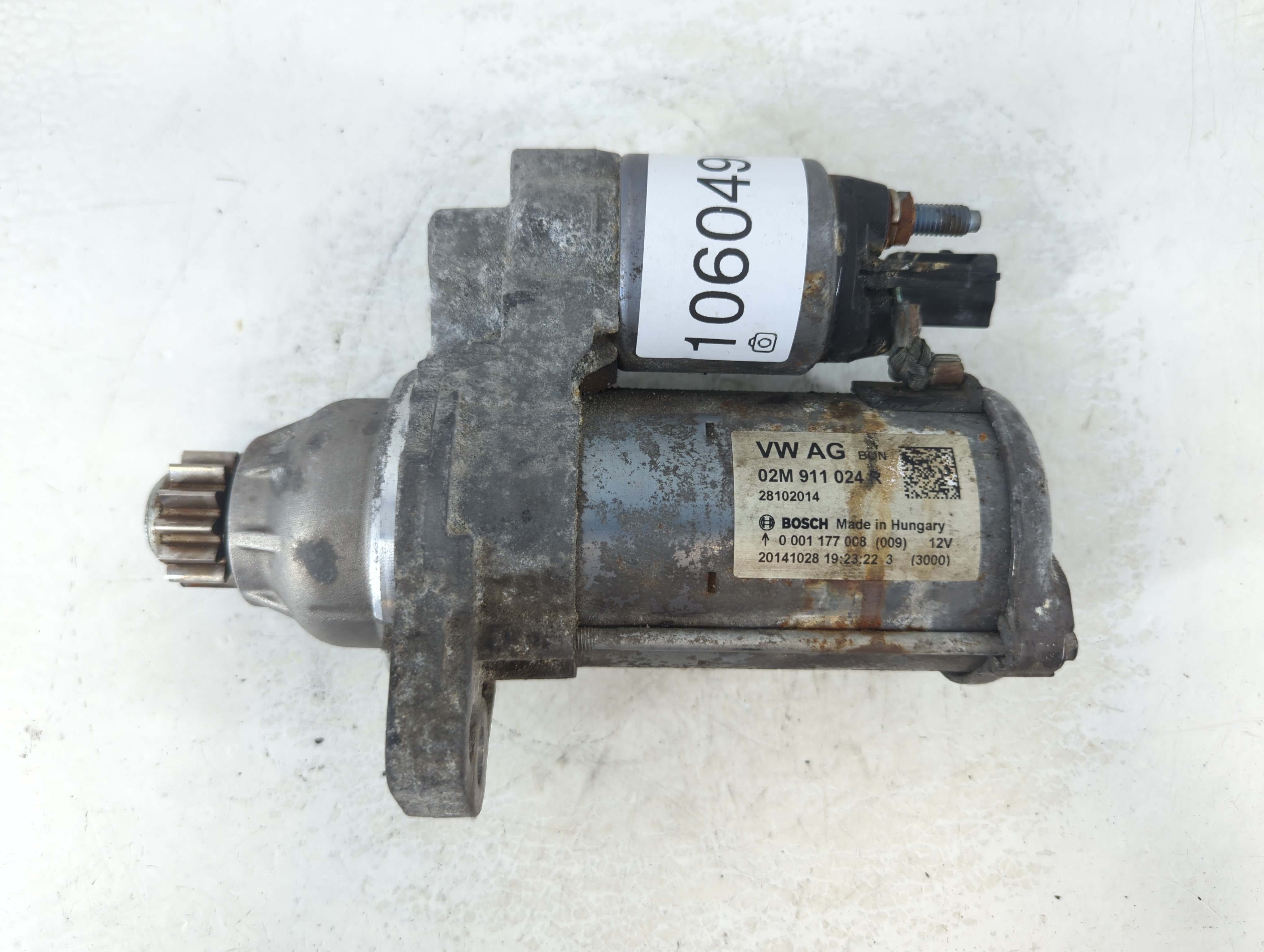 2014-2017 Volkswagen Beetle Car Starter Motor Solenoid Oem 1060496 - Oemusedautoparts1.com