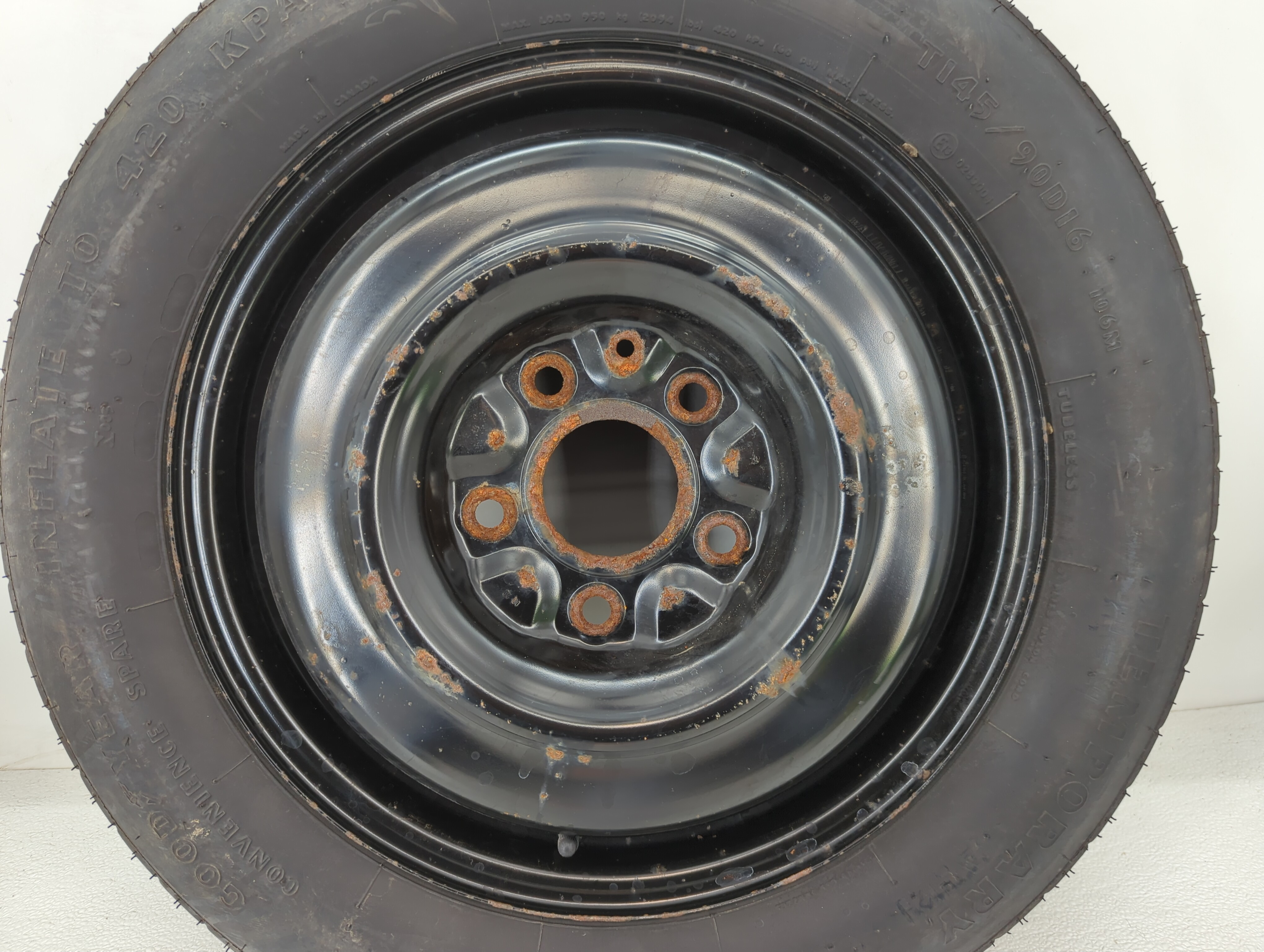 2013-2016 Dodge Dart Spare Donut Tire Wheel Rim Oem 1060555 - Oemusedautoparts1.com
