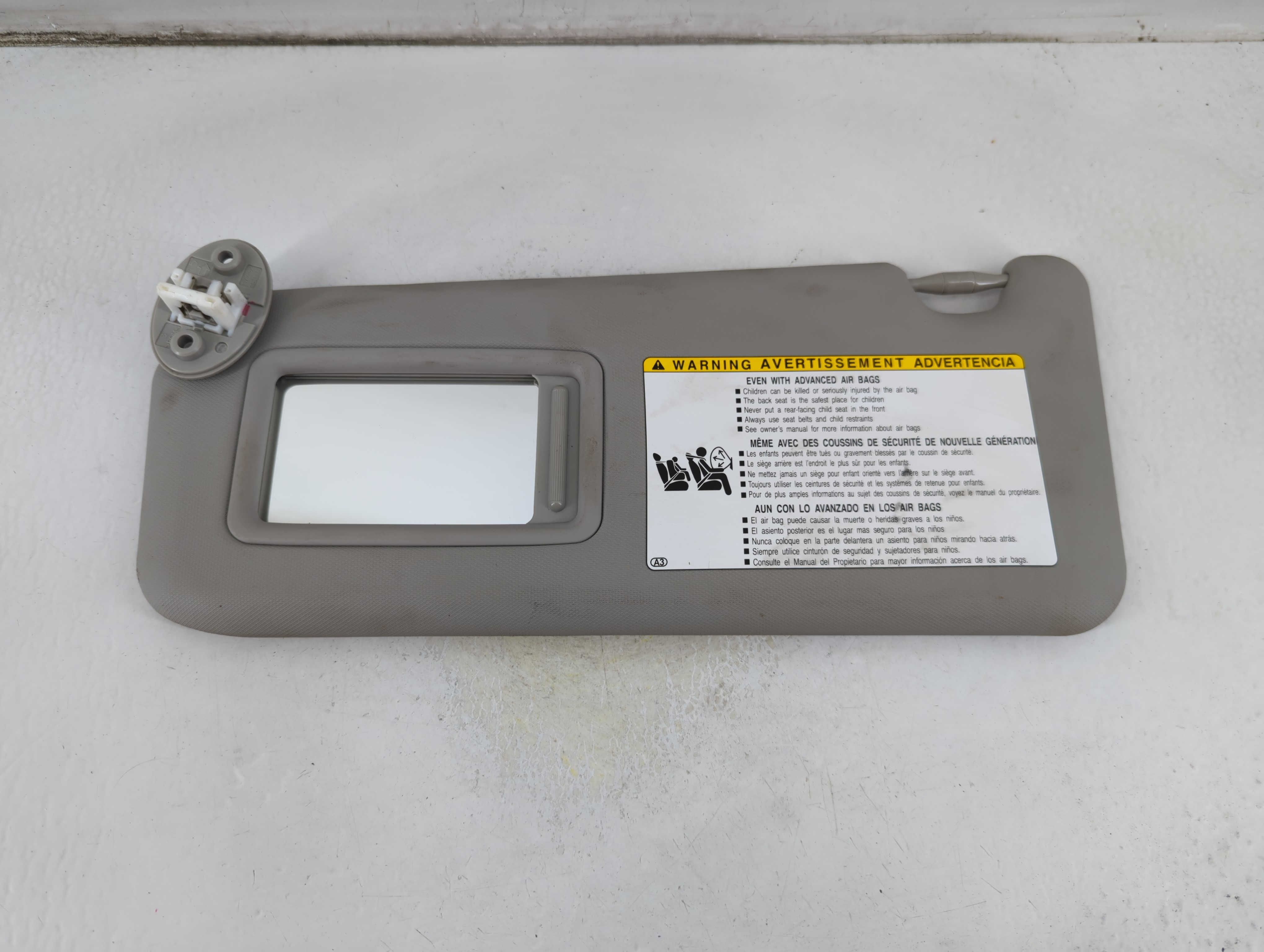 Picture of 2013-2018 Toyota Rav4 Driver Sun Visor Mirror Left Sunvisor Grey 1061334