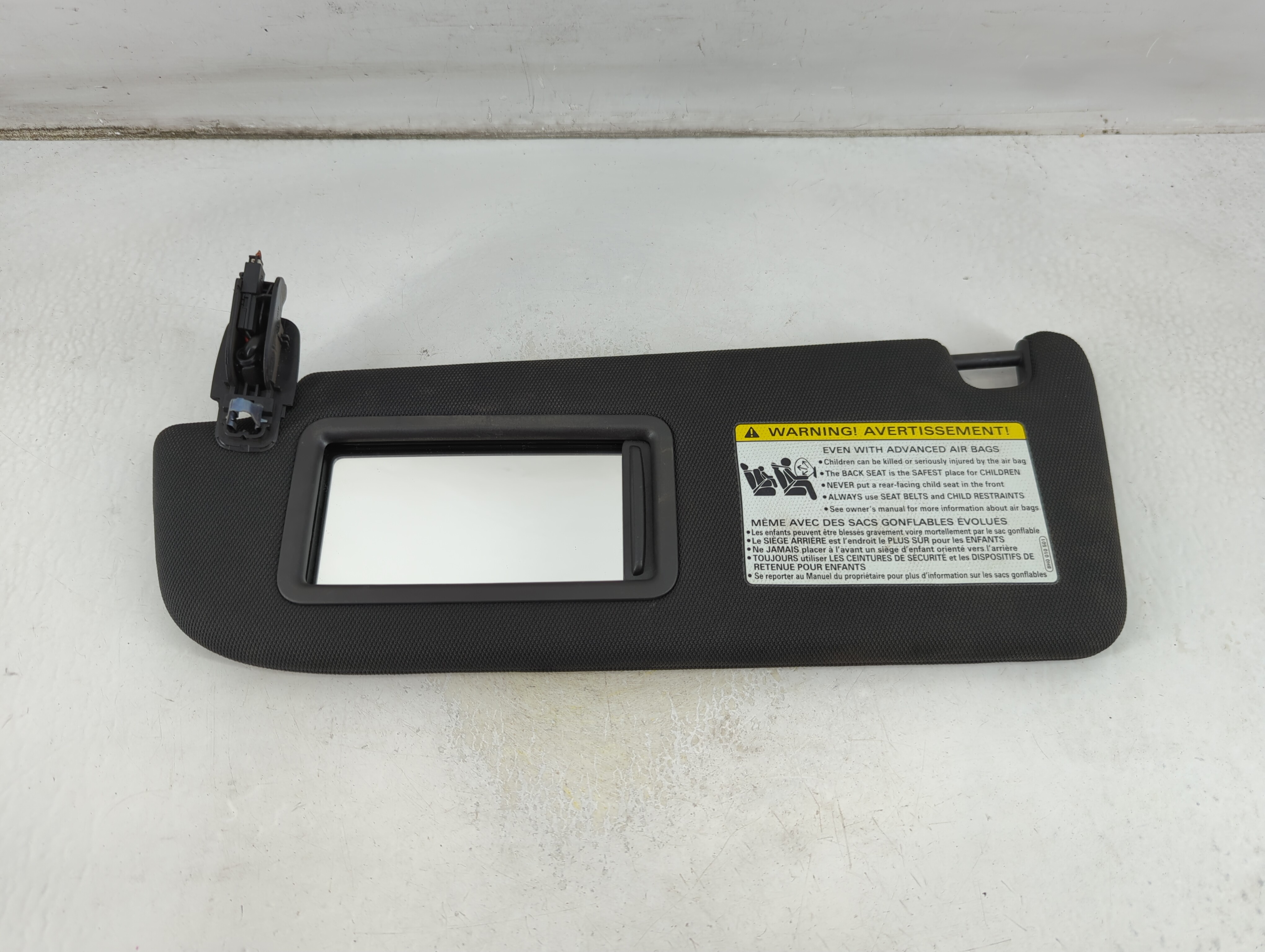 2012-2015 Audi A6 Driver Sun Visor Mirror Left Sunvisor Black 1061361 - Oemusedautoparts1.com