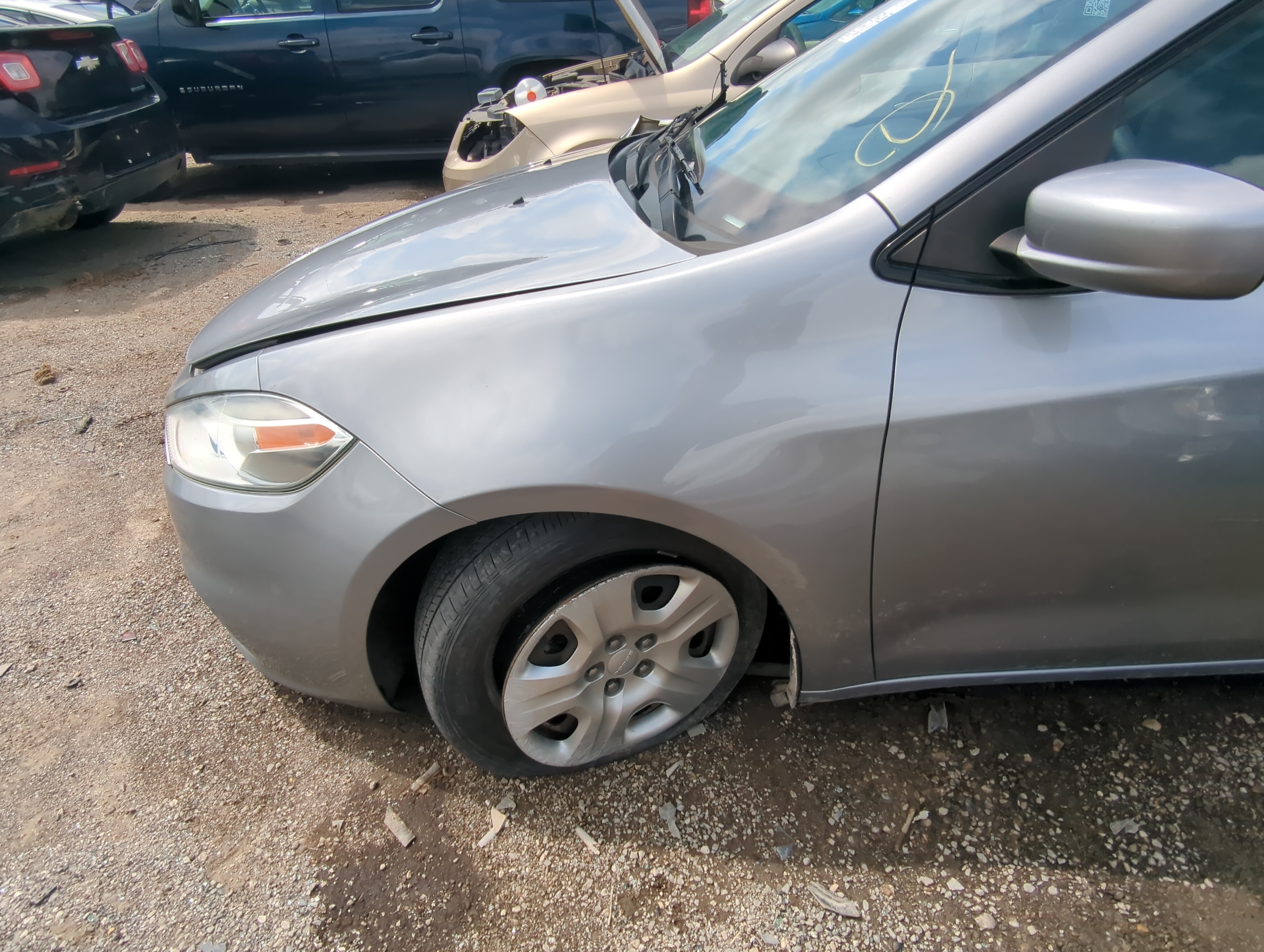2013-2016 Dodge Dart Driver Fender 1061598 - Oemusedautoparts1.com