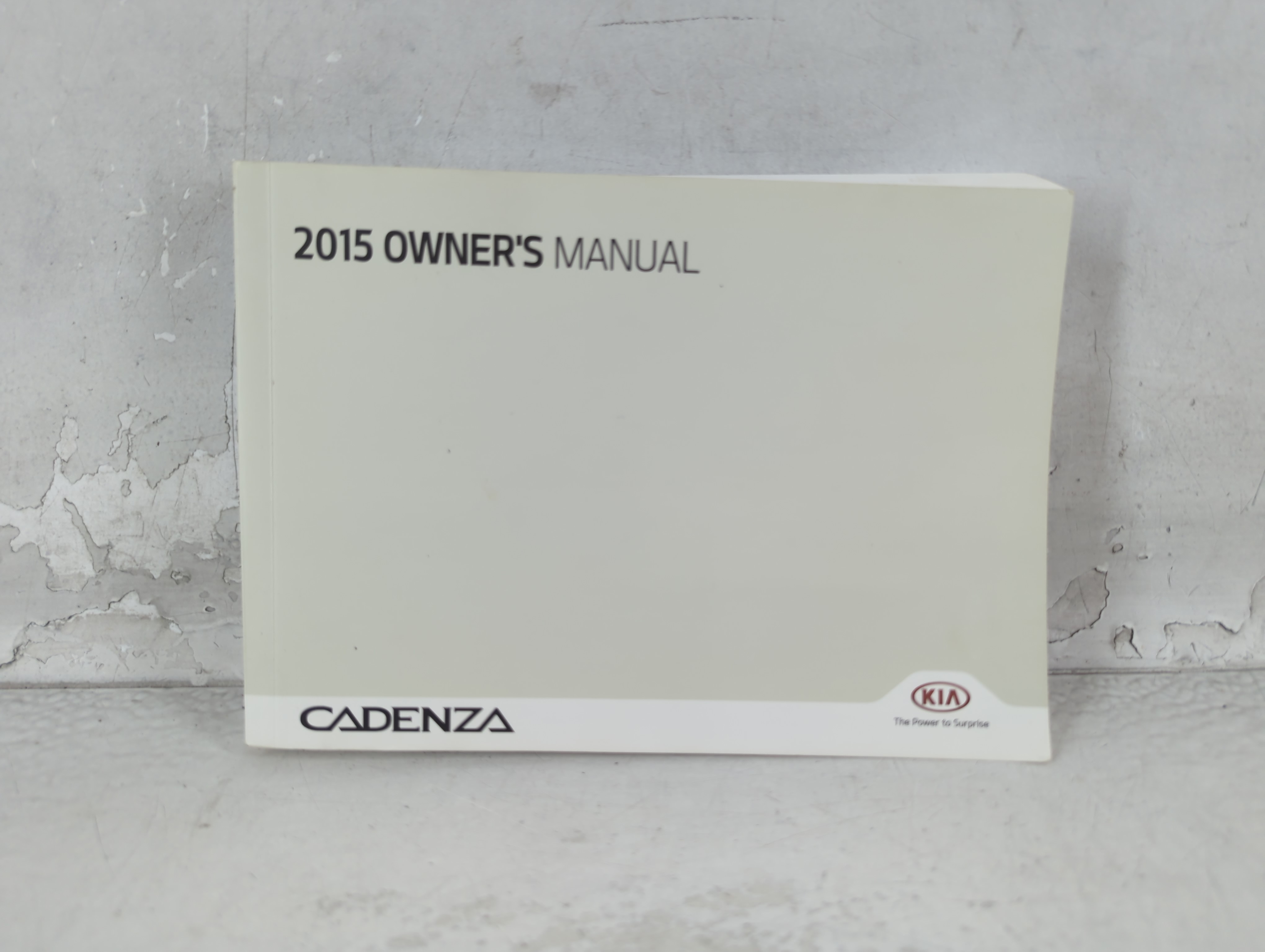 2015 Kia Cadenza Owners Manual Book Guide 1061906 - Oemusedautoparts1.com