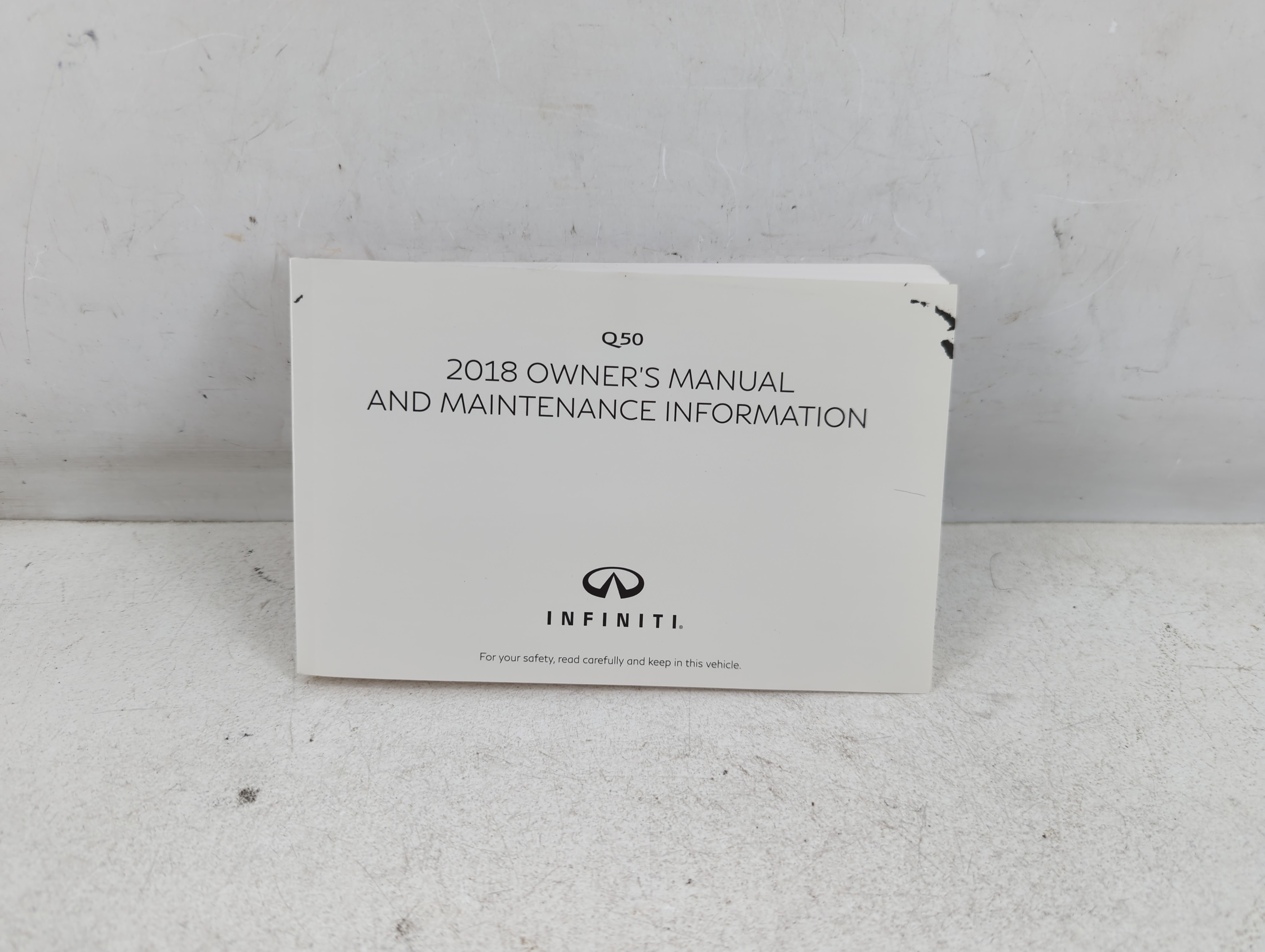 Picture of 2018 Infiniti Q50 Owners Manual Book Guide 1066357