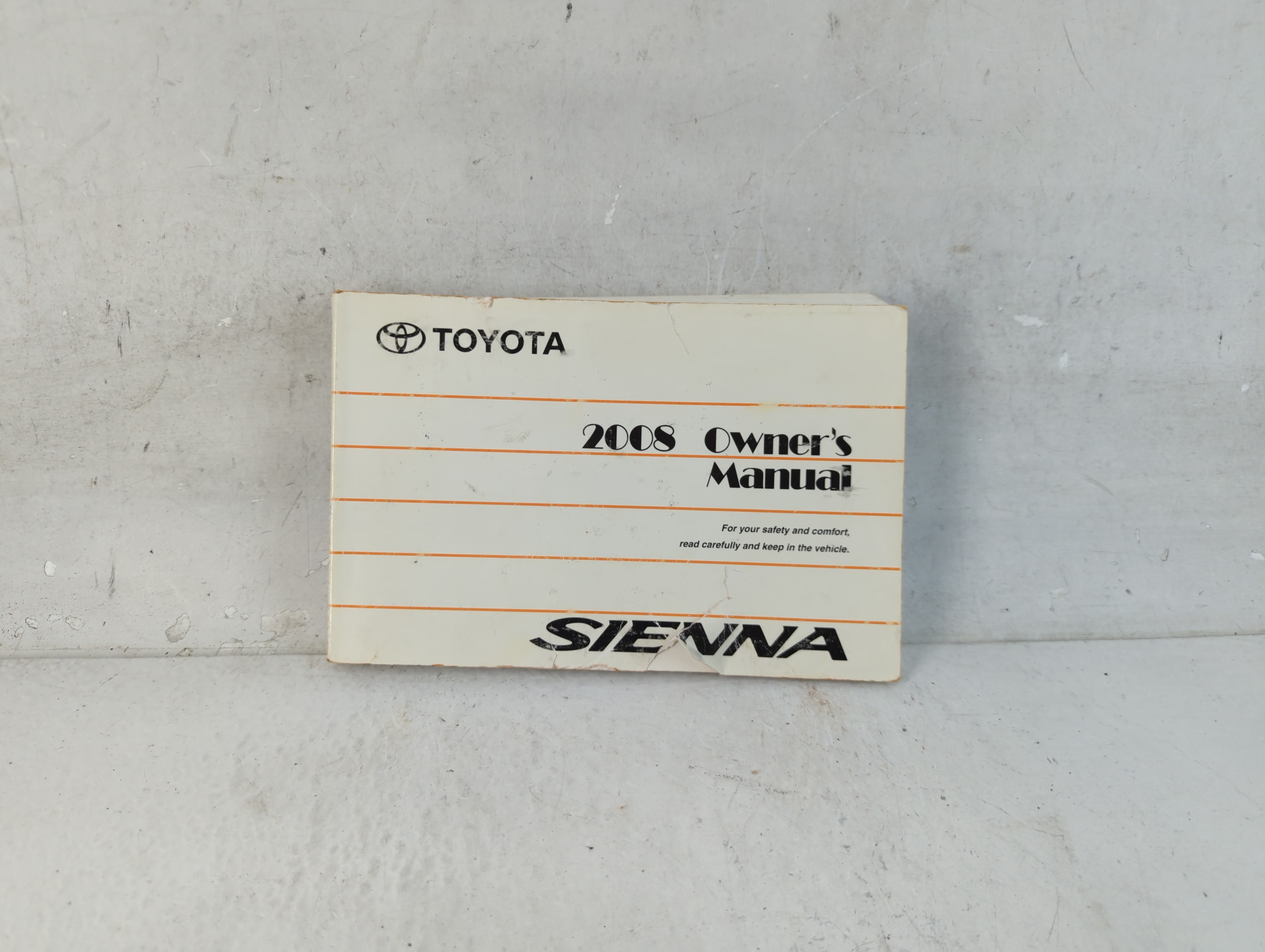 2008 Toyota Sienna Owners Manual Book Guide 1066592 - Oemusedautoparts1.com