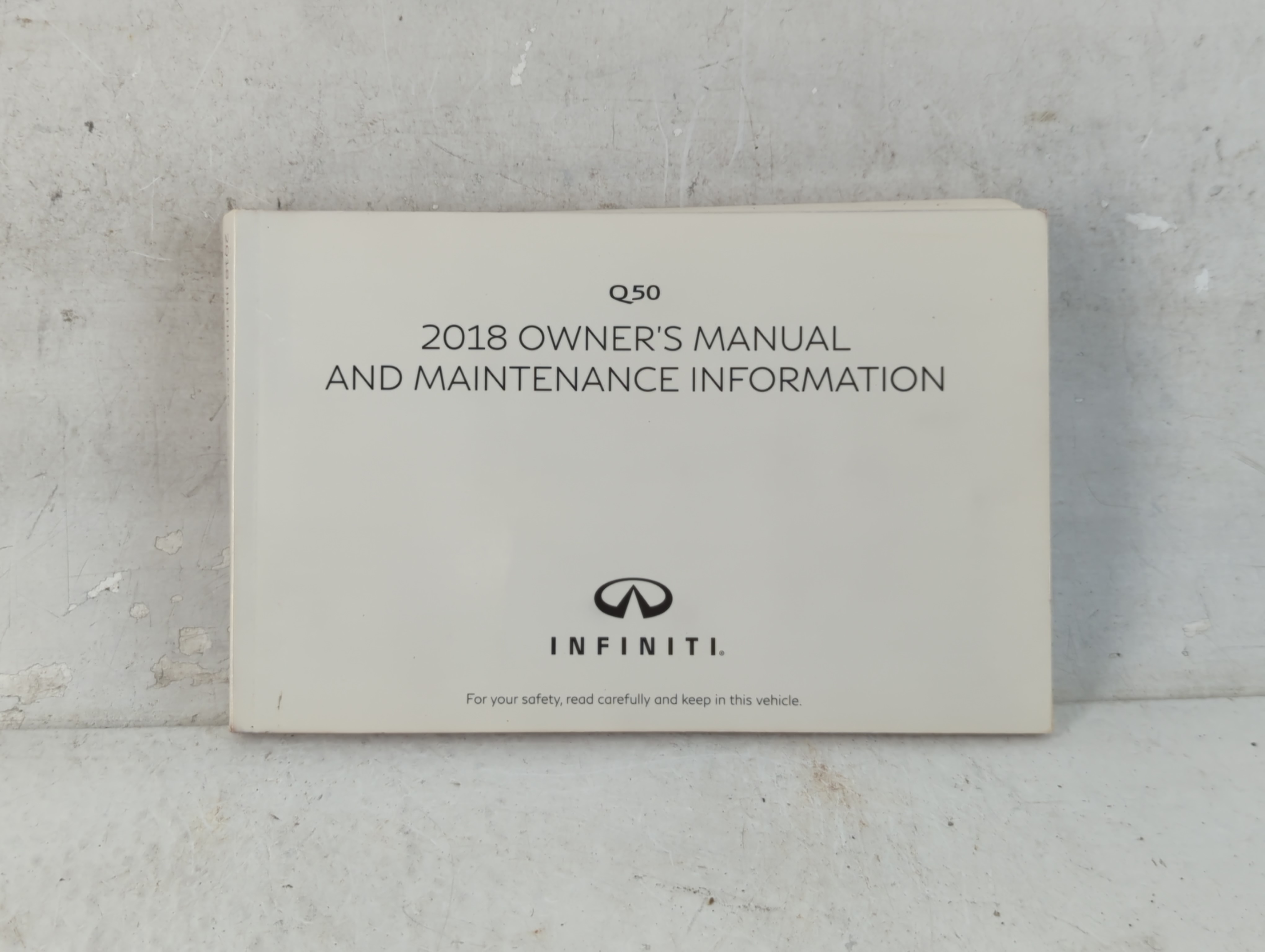Picture of 2018 Infiniti Q50 Owners Manual Book Guide 1066593