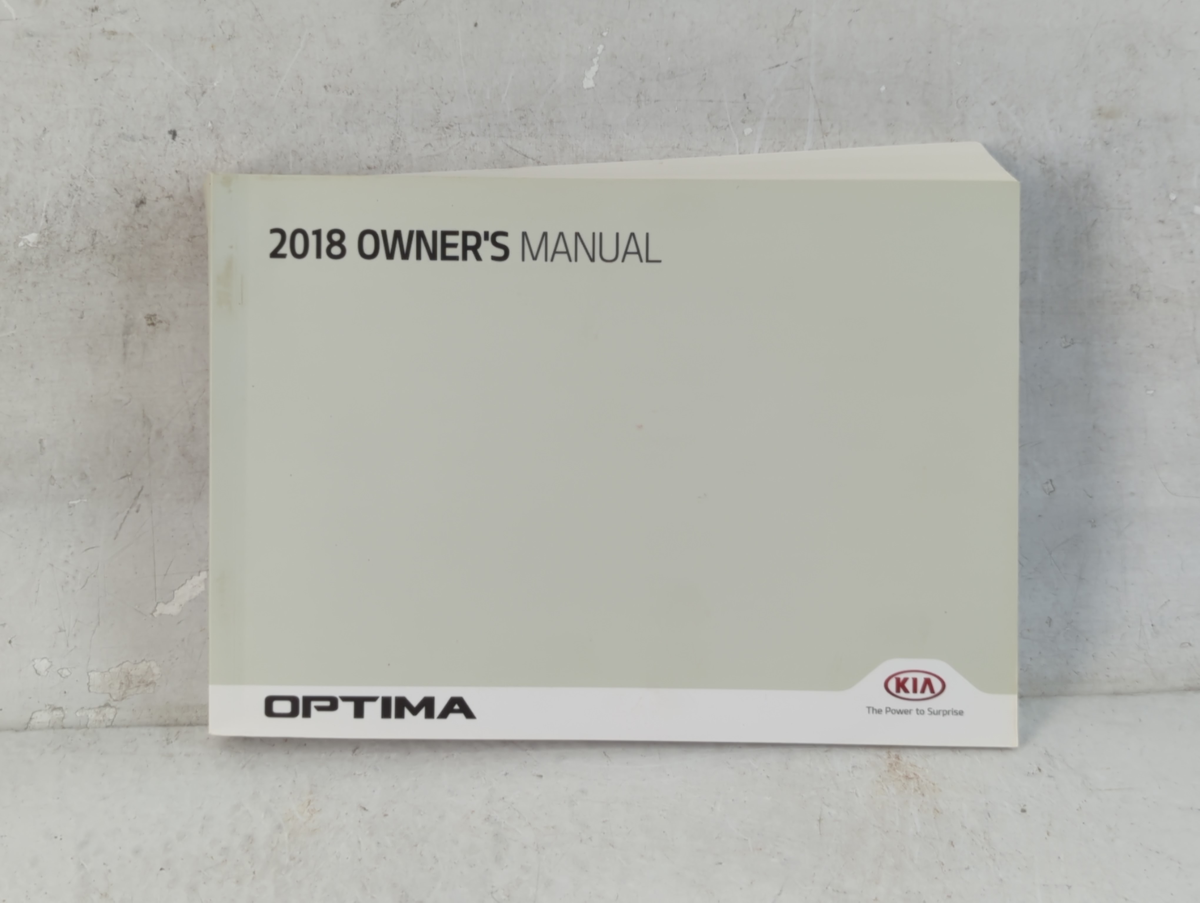 2018 Kia Optima Owners Manual Book Guide 1066605 - Oemusedautoparts1.com