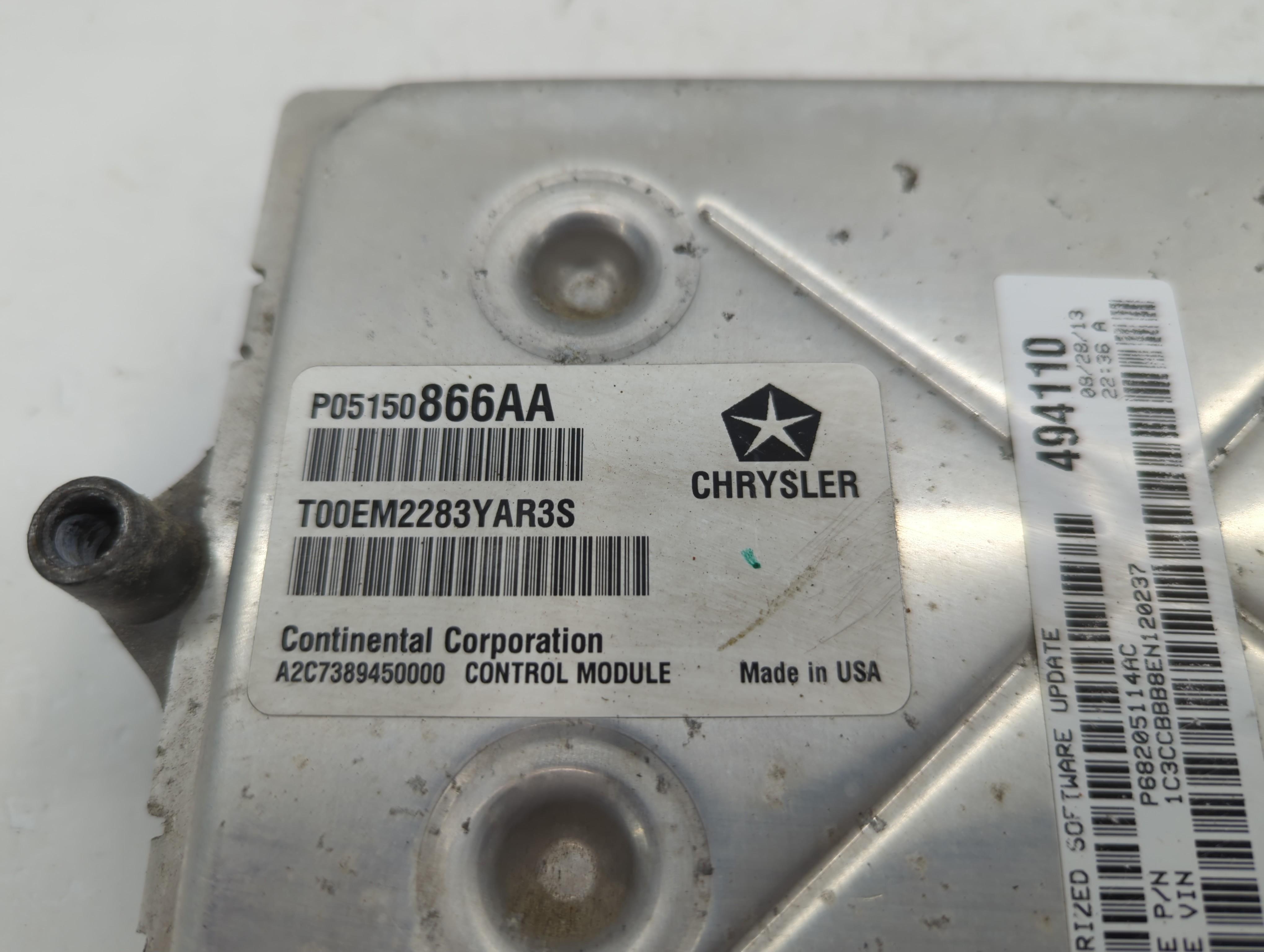2014-2014 Chrysler 200 Engine Control Computer Ecu Pcm Ecm Pcu Oem 1067390 - Oemusedautoparts1.com
