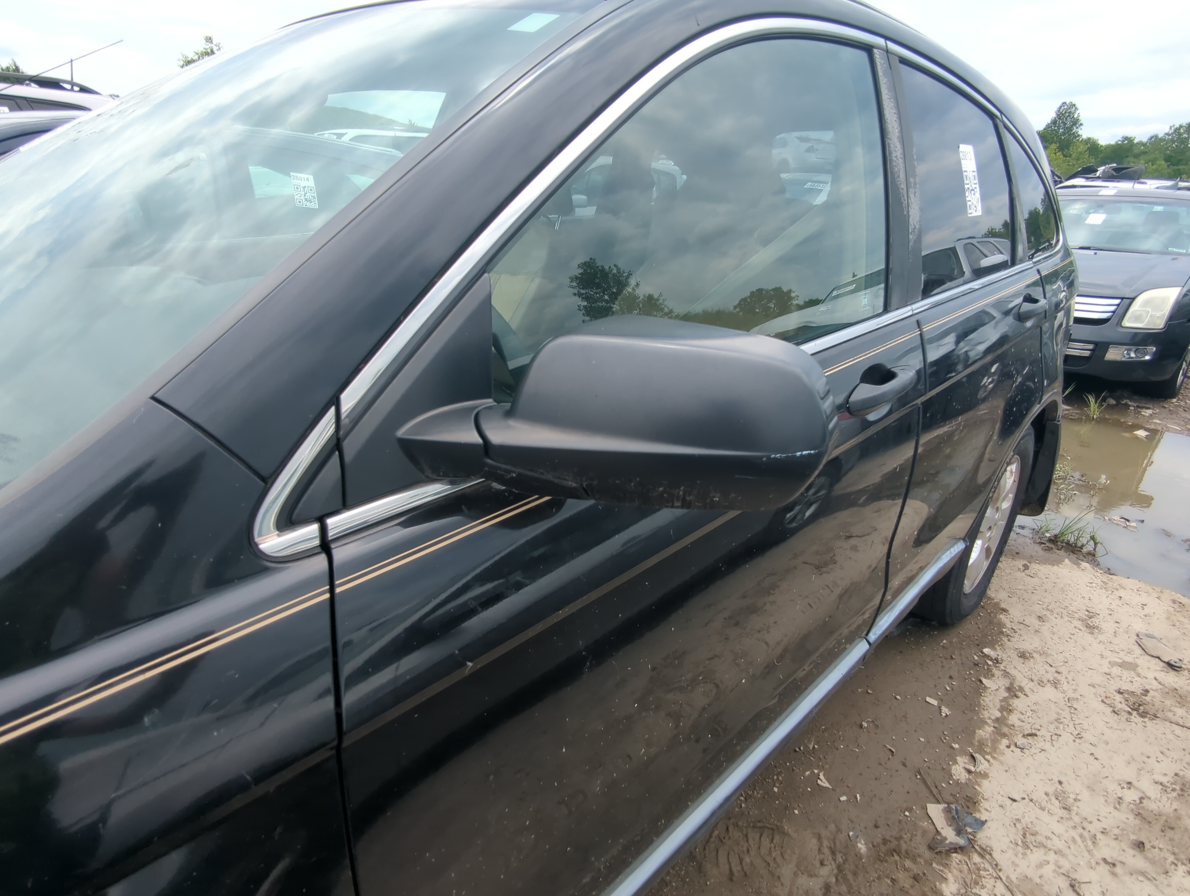 2007-2011 Honda Cr-v Driver Left Side View Power Door Mirror Black 1068950 - Oemusedautoparts1.com