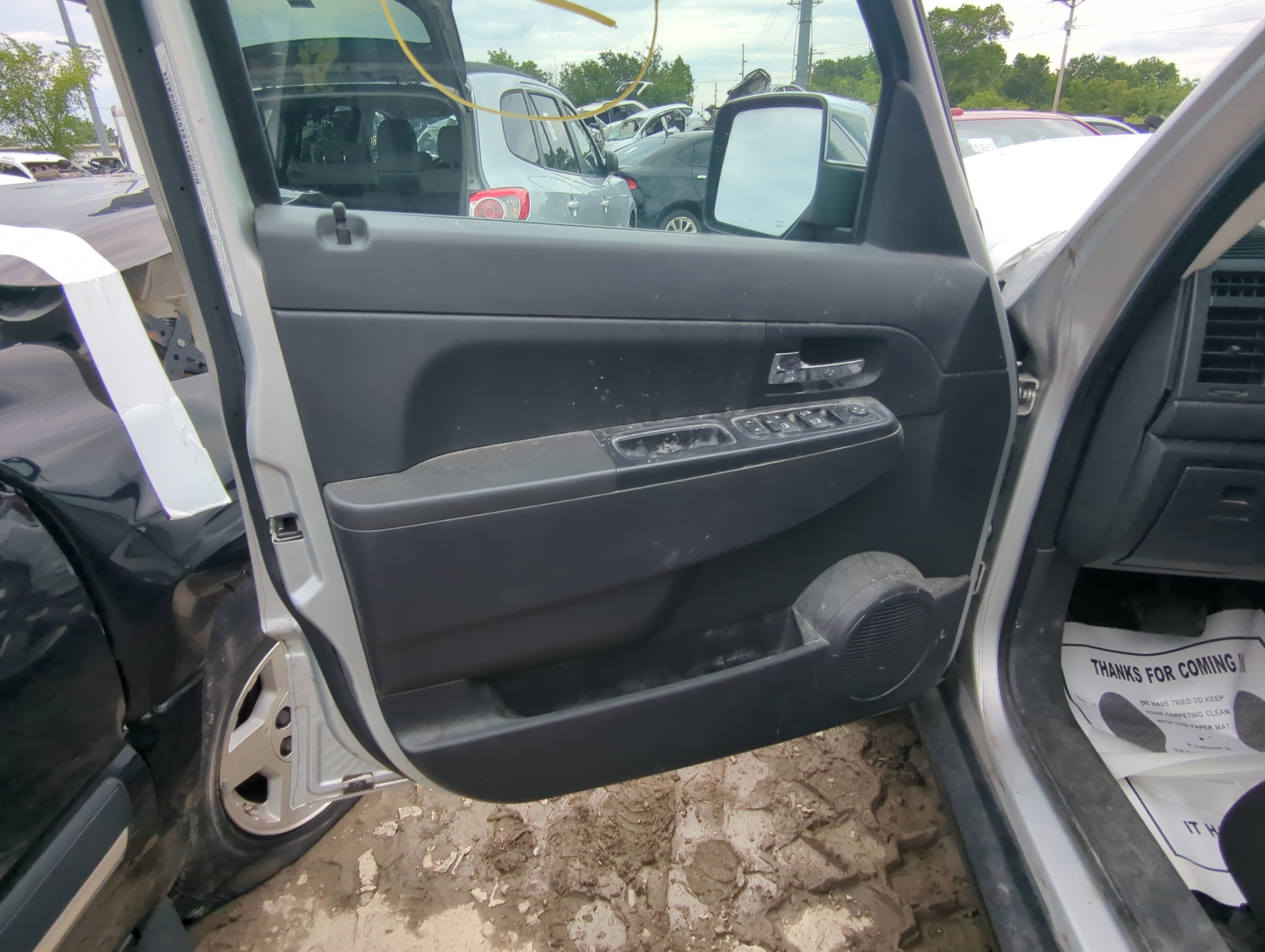 2011 Jeep Liberty Front Left Driver Interior Door Panel Trim 1070141 - Oemusedautoparts1.com
