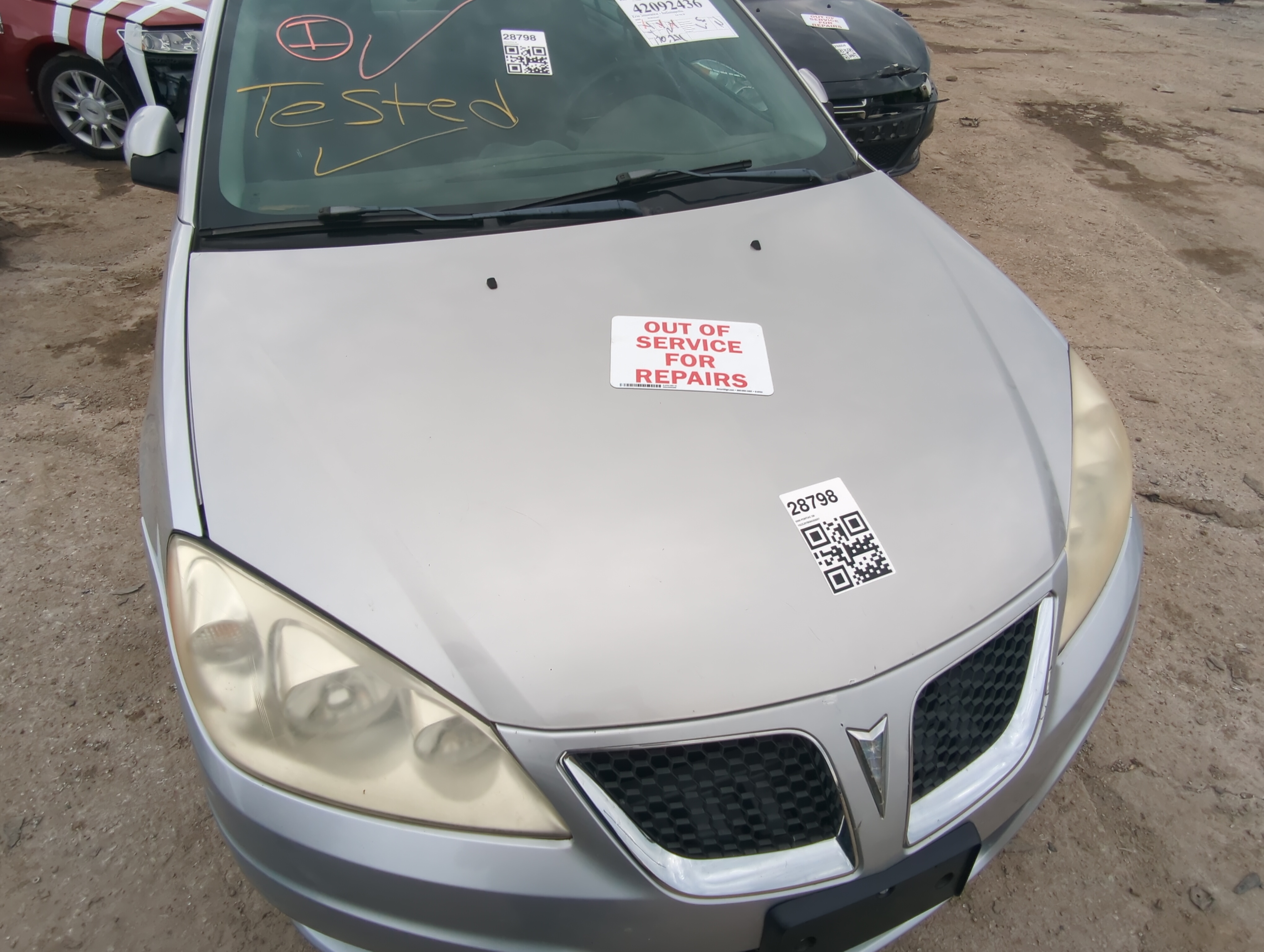 2005-2010 Pontiac G6 Hood Oem 1070460 - Oemusedautoparts1.com
