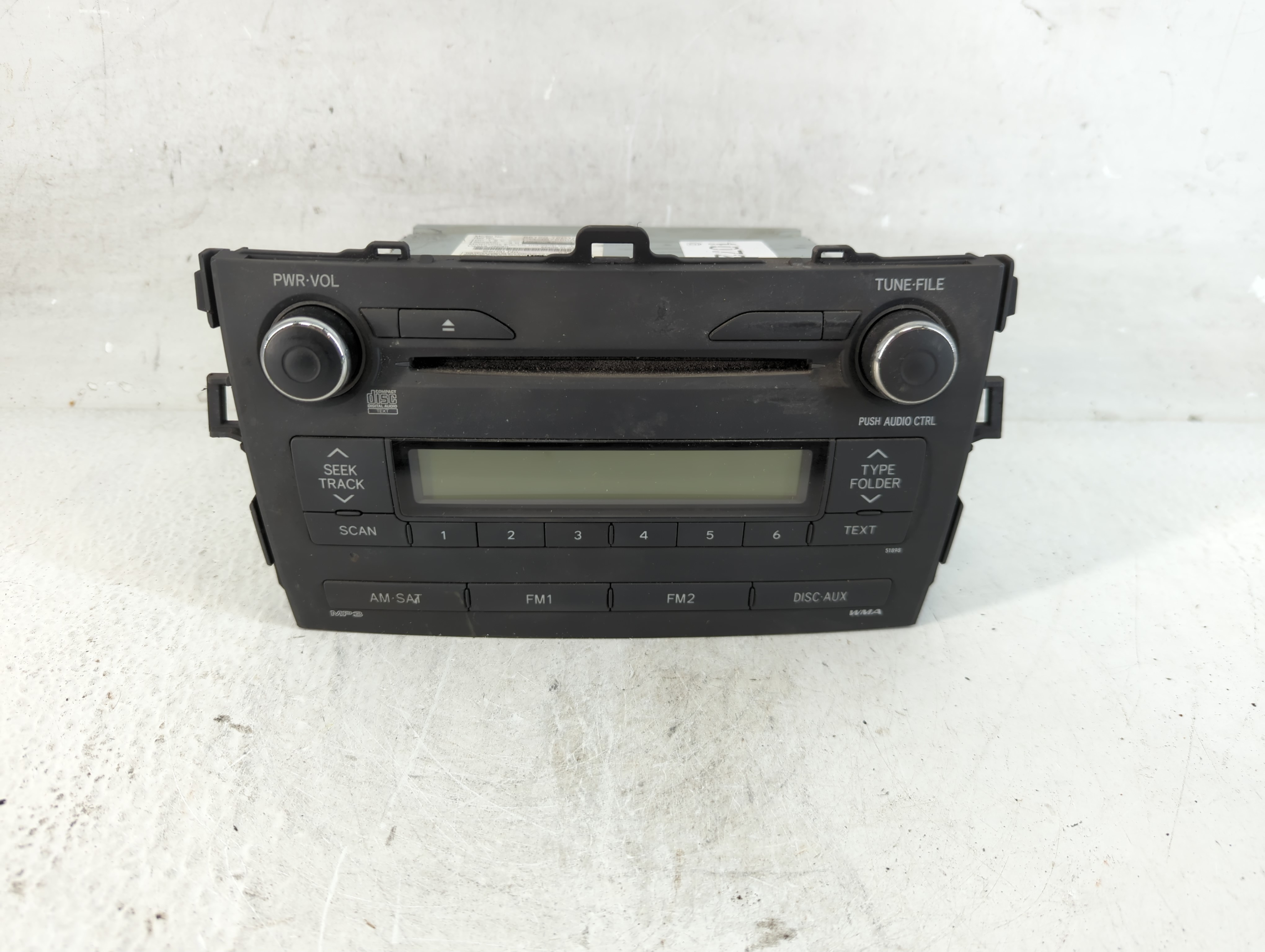 2009-2010 Toyota Corolla Am Fm Cd Player Radio Receiver 1072226 - Oemusedautoparts1.com
