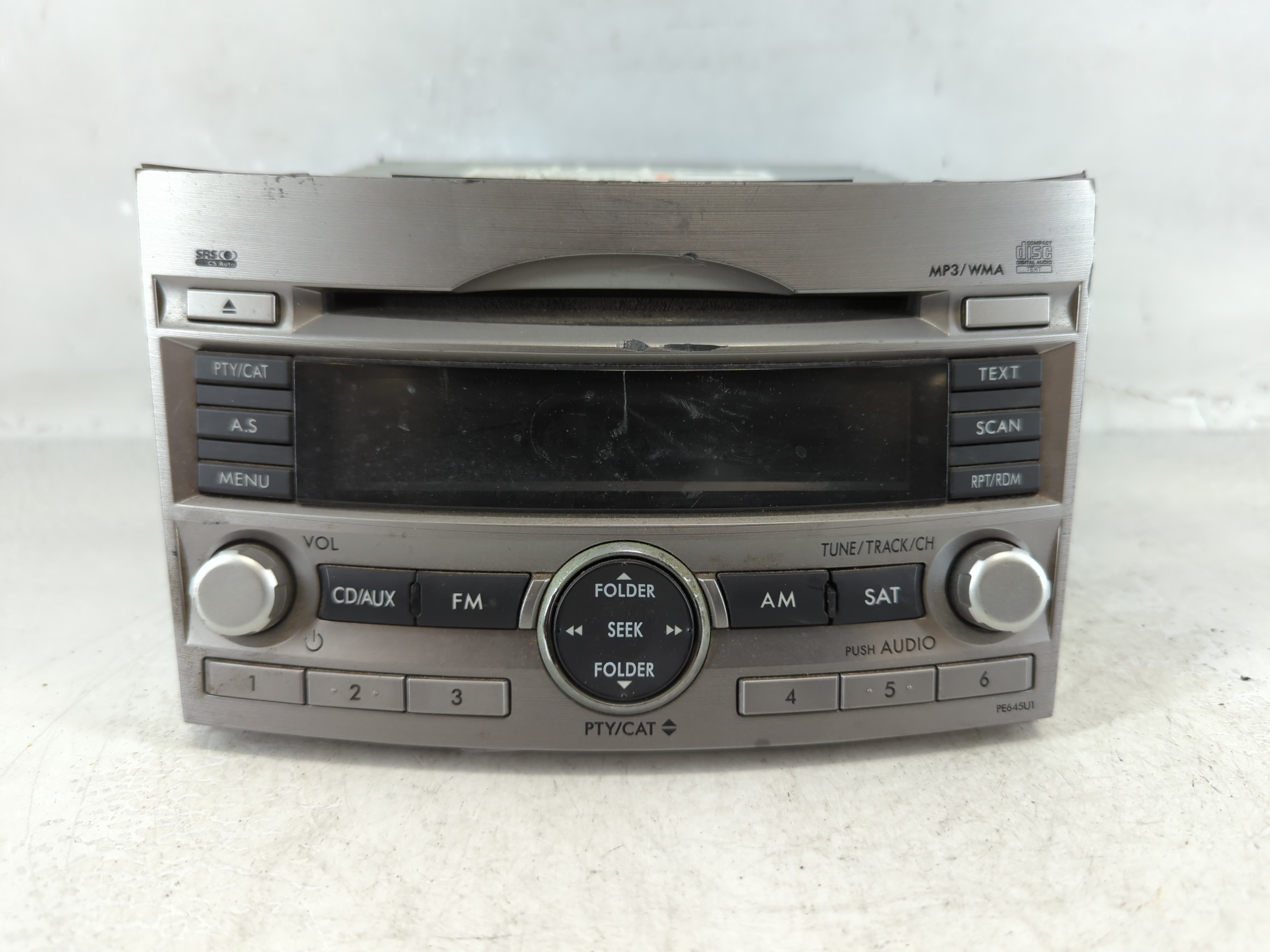 2010-2012 Subaru Legacy Am Fm Cd Player Radio Receiver 1072370 - Oemusedautoparts1.com