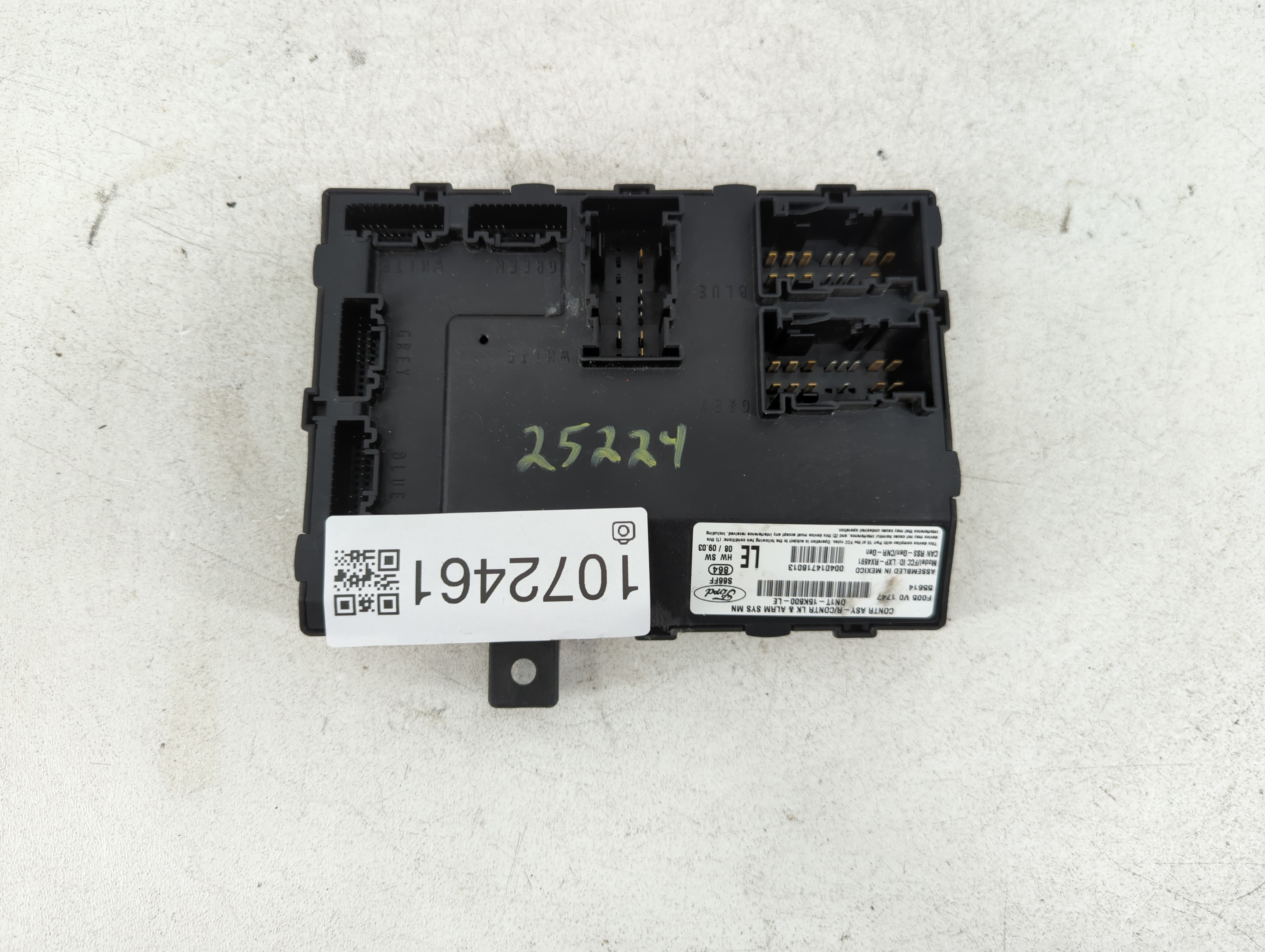2014-2019 Ford Fiesta Multifunction Control Module Dn1t-15k600-le 1072461 - Oemusedautoparts1.com
